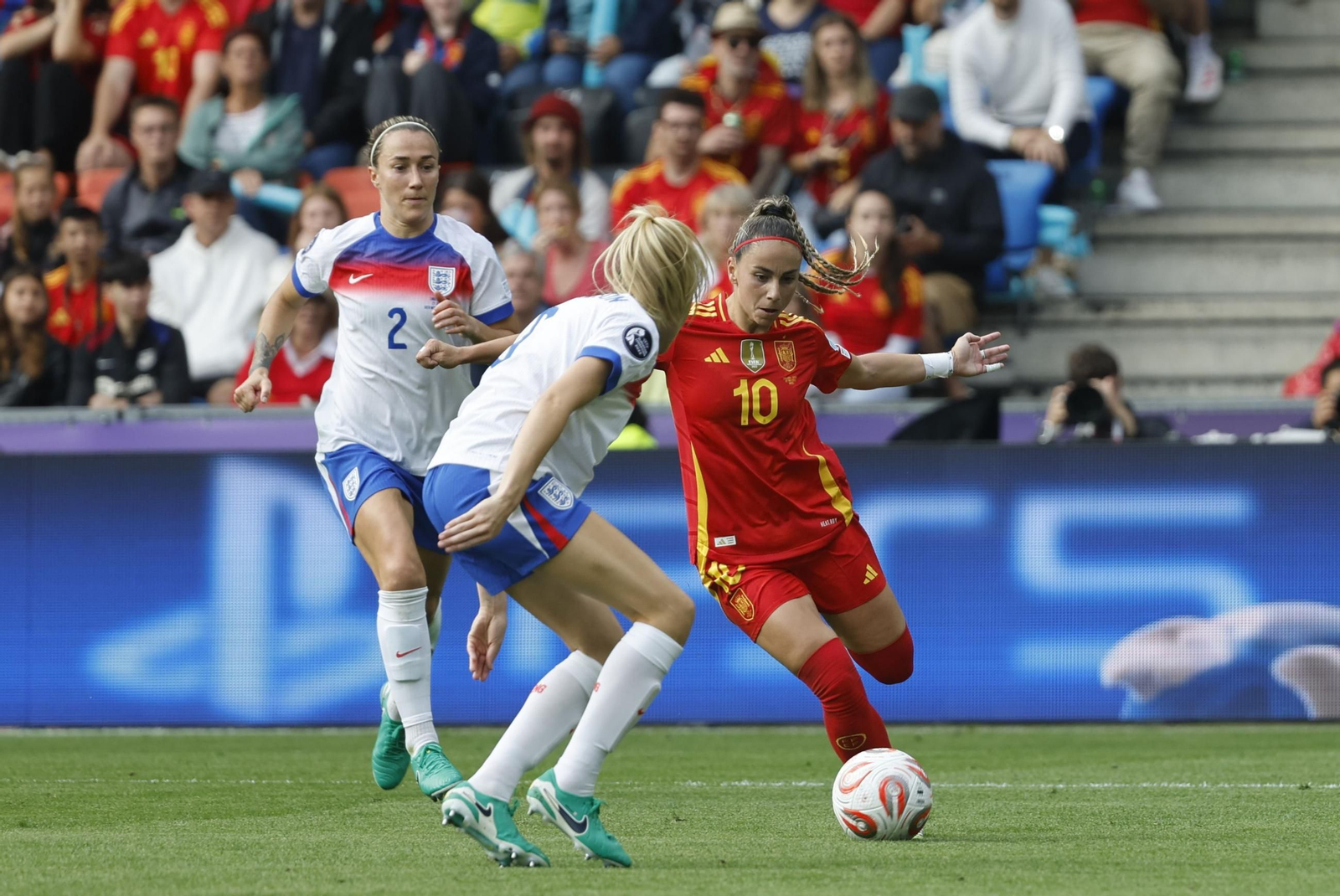 Las mejores imágenes de la final España - Inglaterra de la Eurocopa femenina