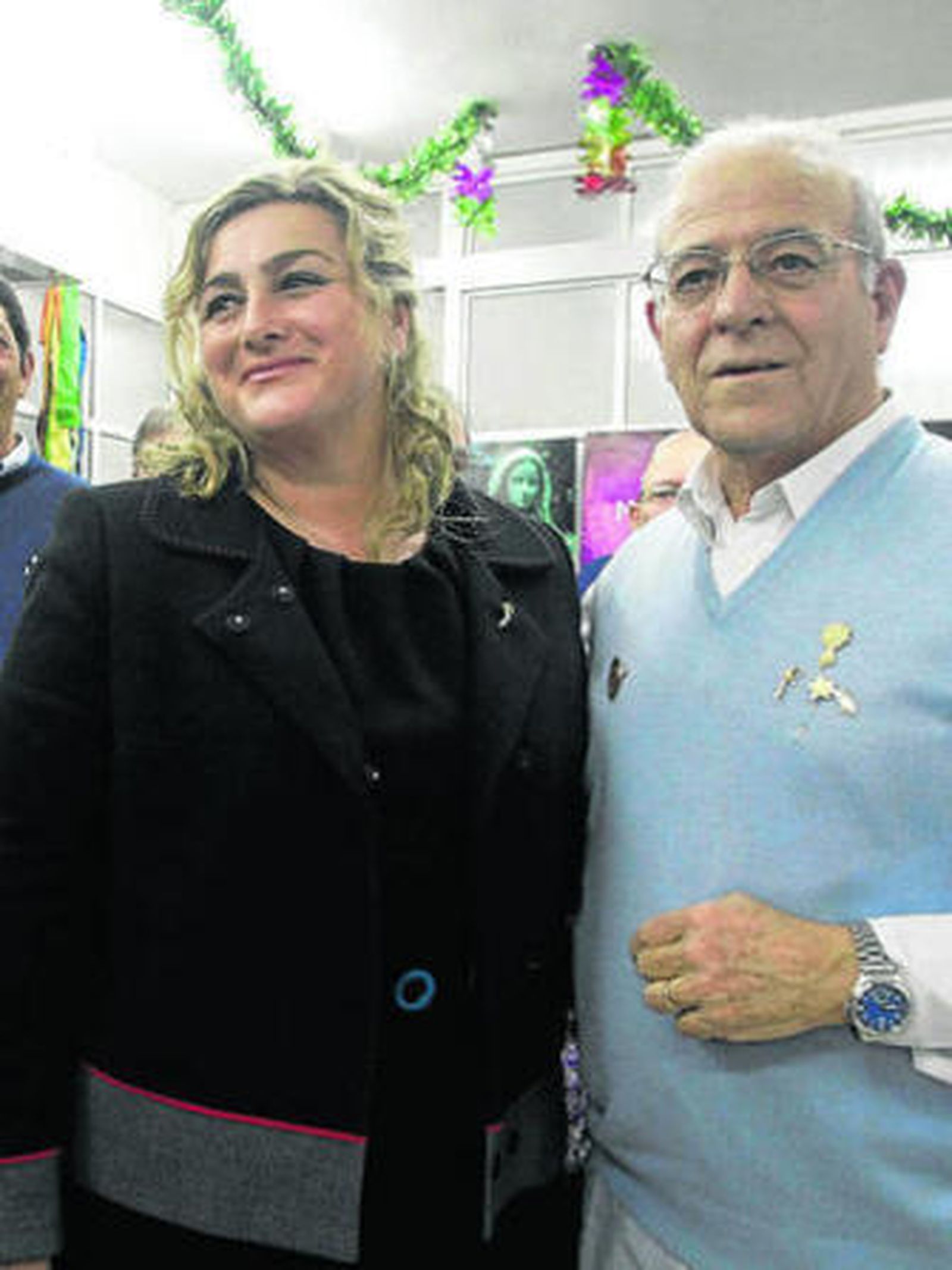 Un momento del acto celebrado ayer en La Reconquista.