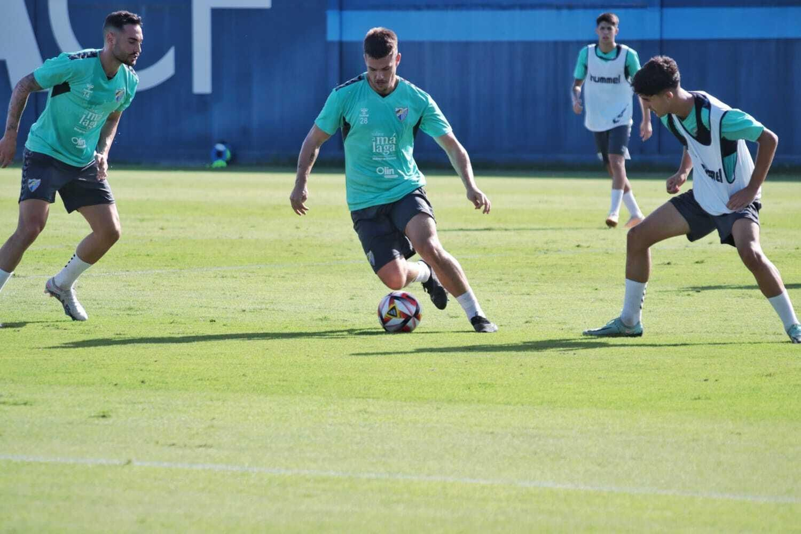 El entrenamiento del Málaga CF, en fotos