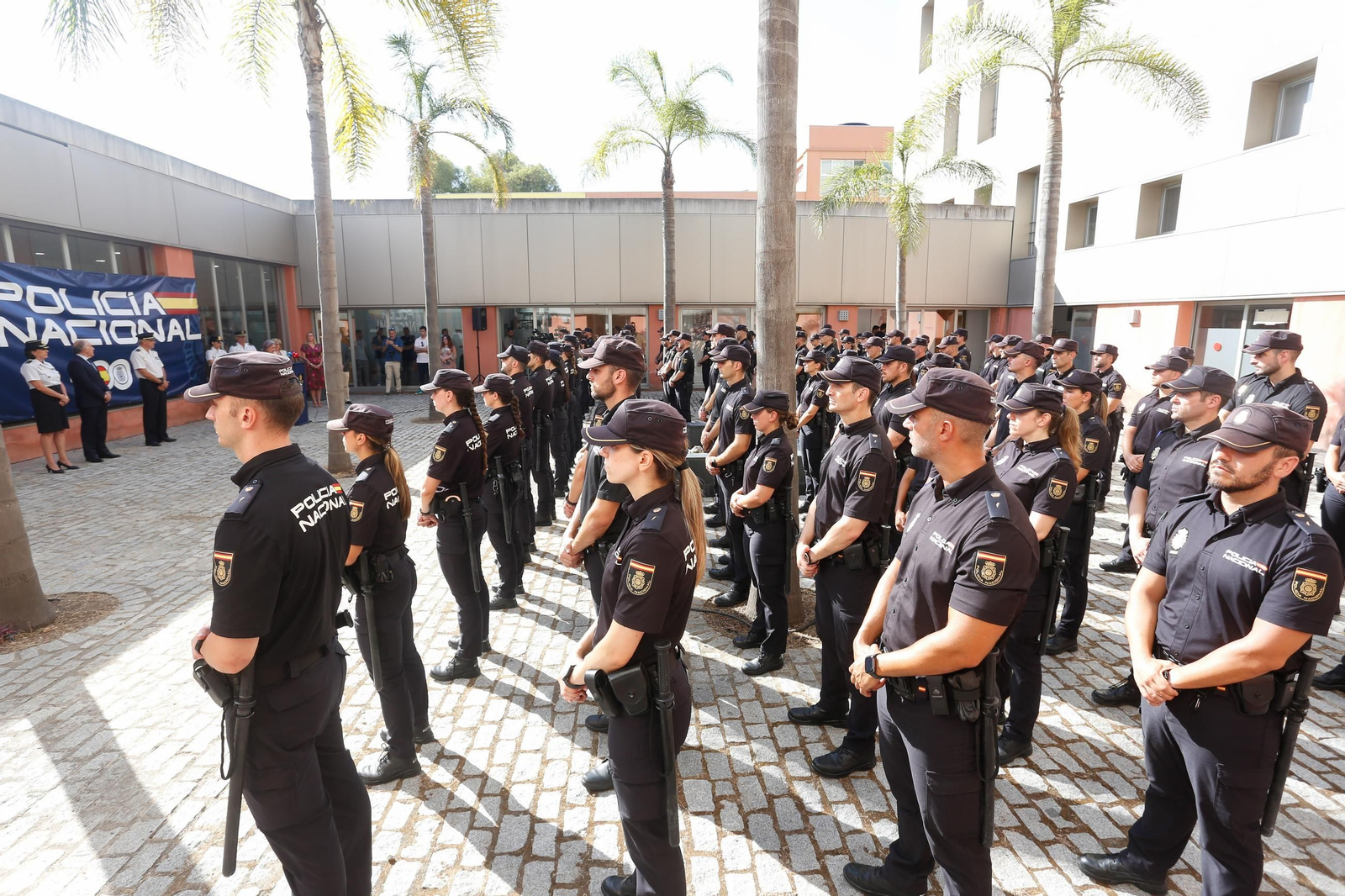 Acto de presenación de los nuevos alumnos de la Escuela Nacional de Policía en Algeciras
