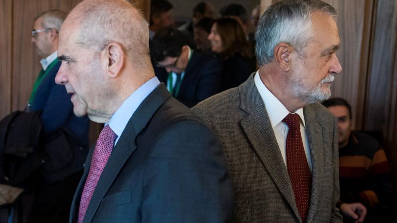 Los ex presidentes de la Junta Manuel Chaves y José Antonio Griñán, en el juicio de los ERE