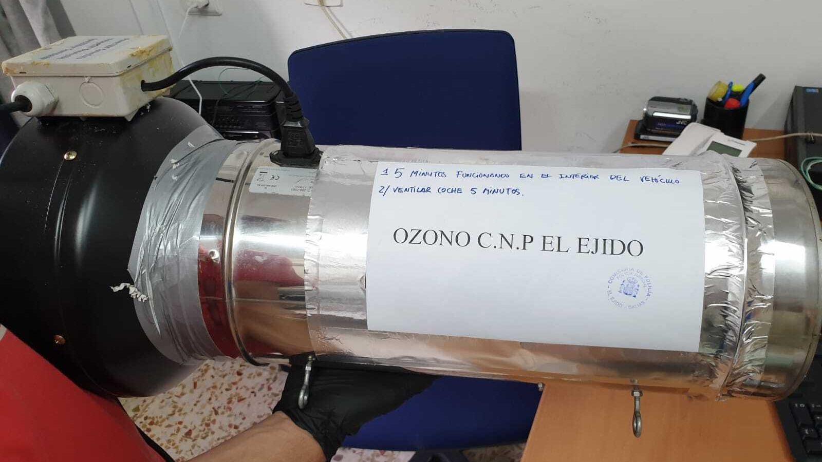 Ésta es la apariencia de uno de los ozonificadores elaborados en El Ejido.