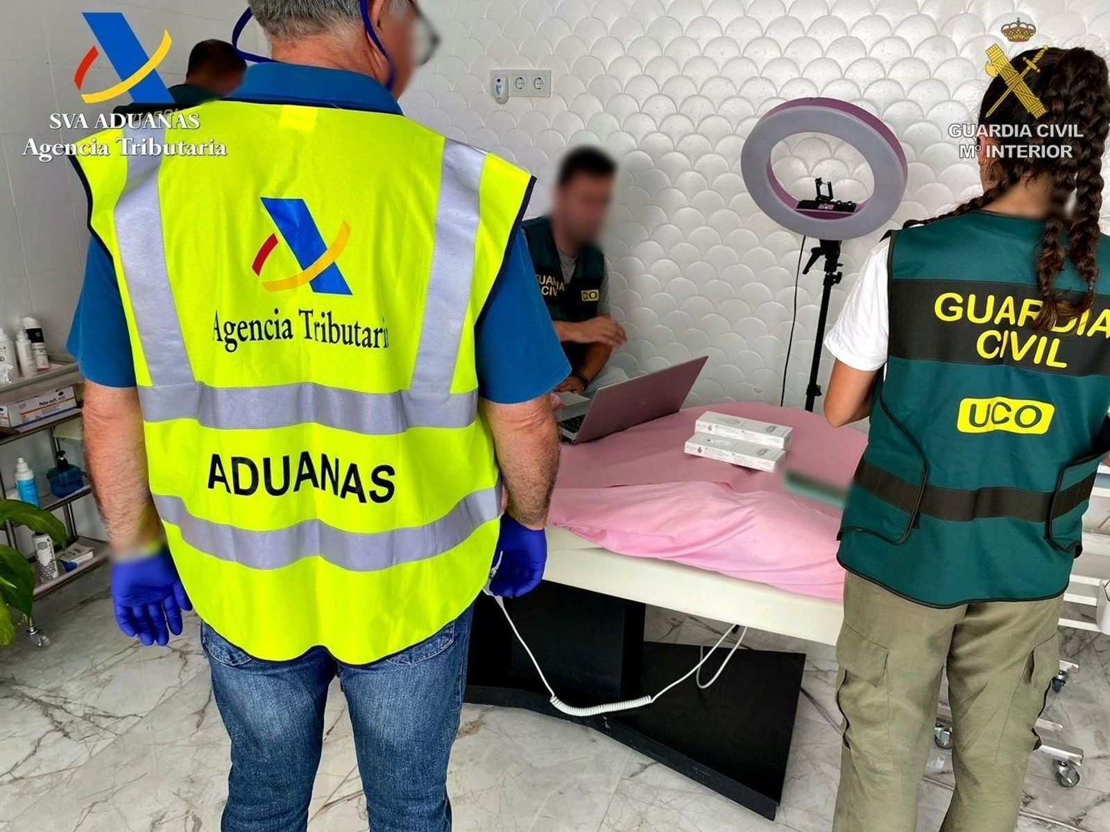 Un momento de la operación policial