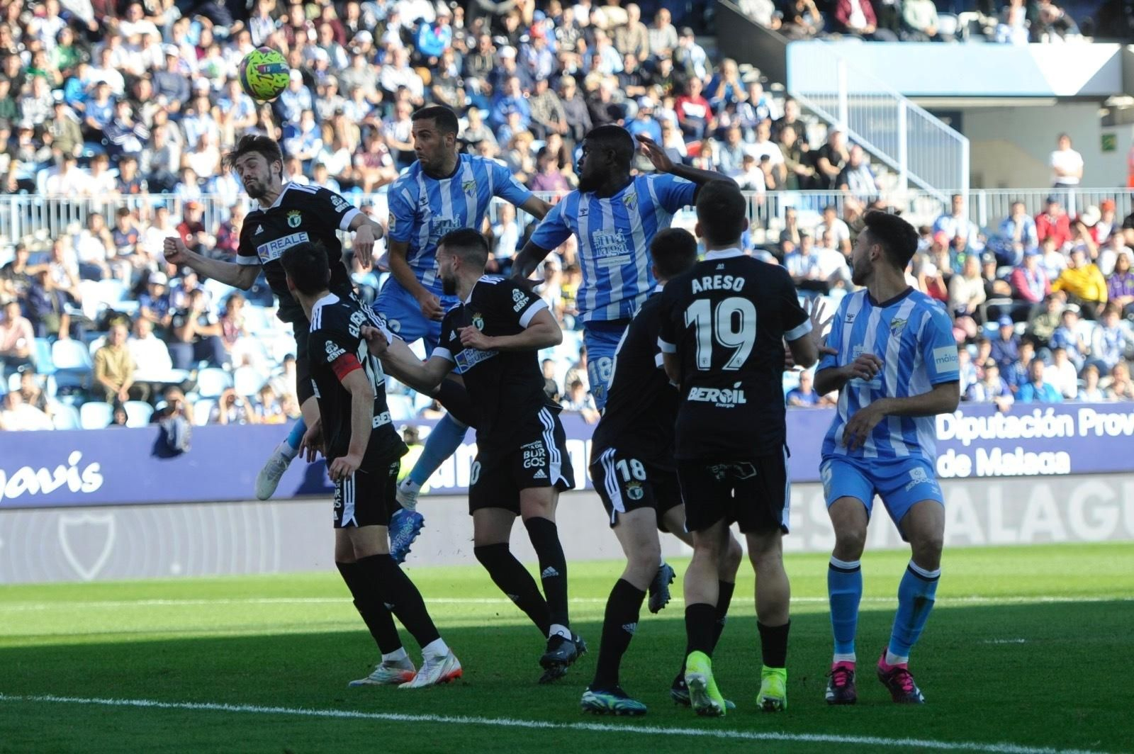 El Málaga CF - Burgos, en fotos