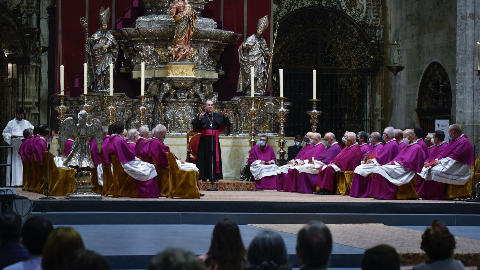 Monseñor Asenjo durante su intervención.