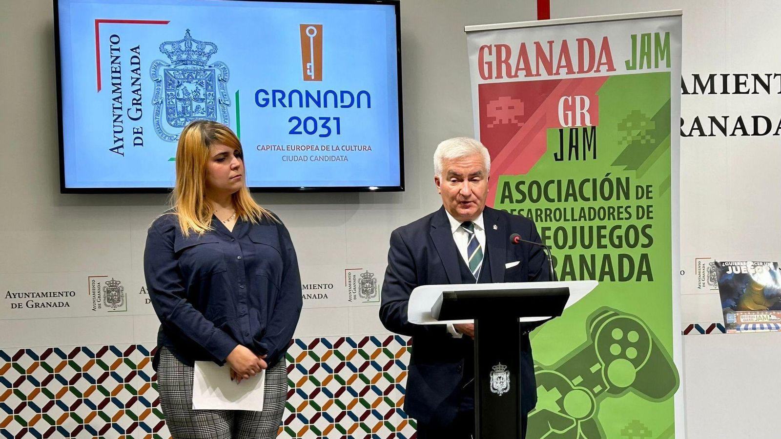 El concejal Vito Epíscopo presenta la Global Game Jam