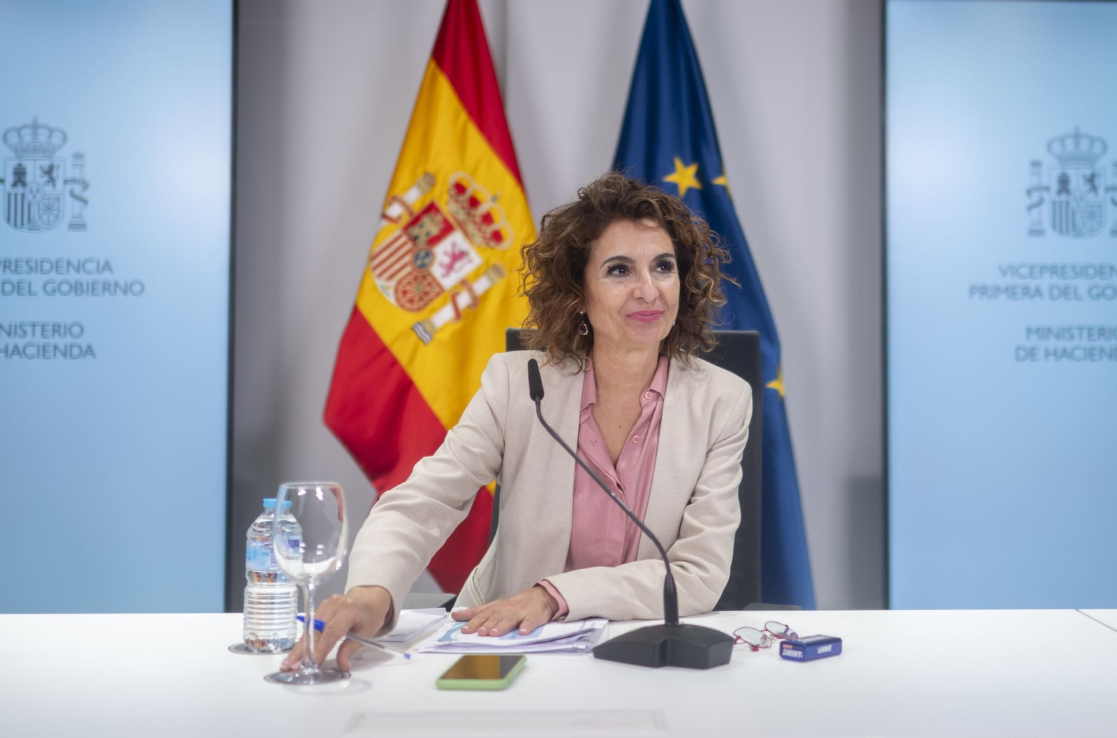 María Jesús Montero, ministra de Hacienda, tras la reunión en noviembre del Consejo de Política Fiscal y Financiera