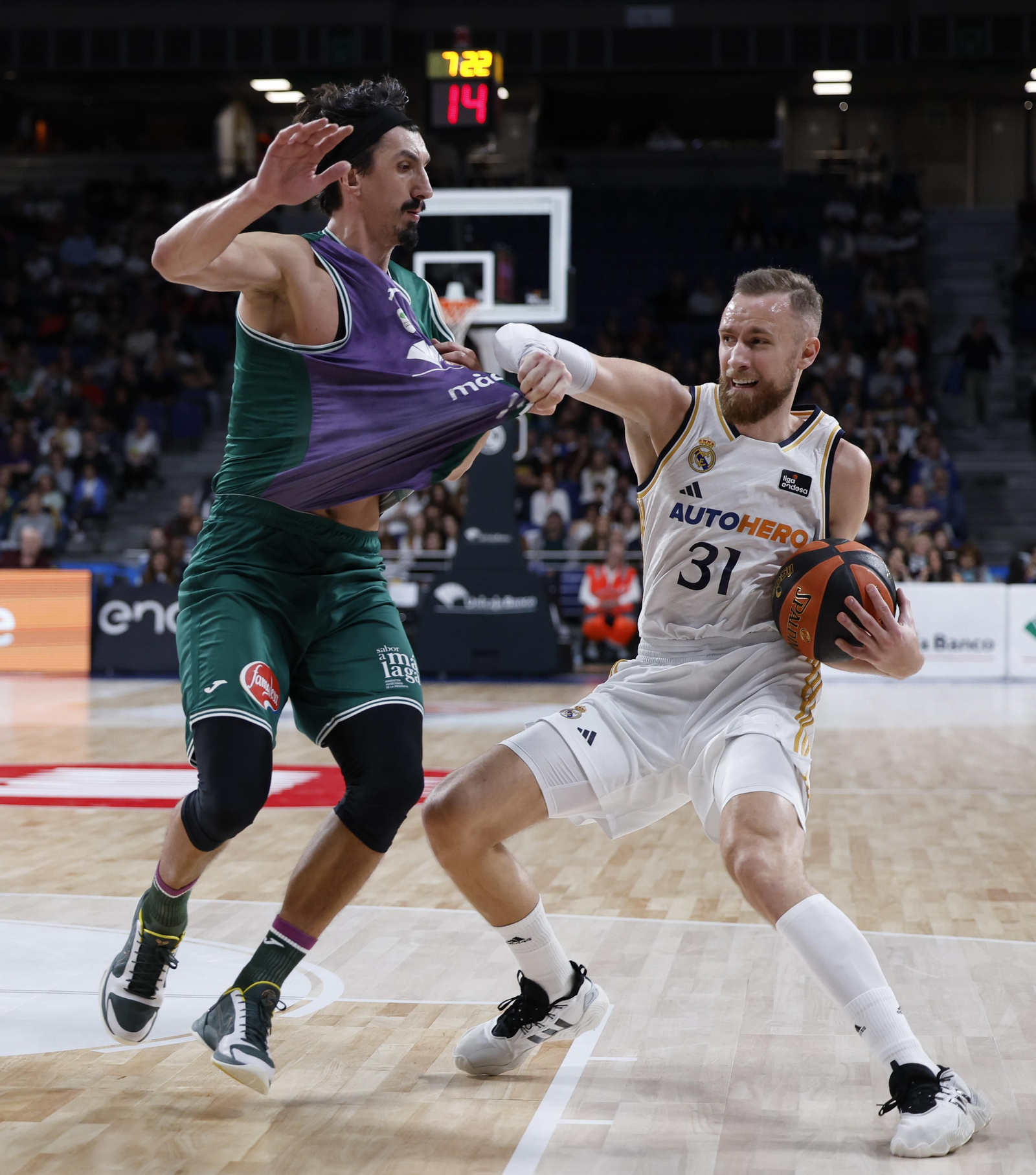 El Real Madrid-Unicaja, en fotos
