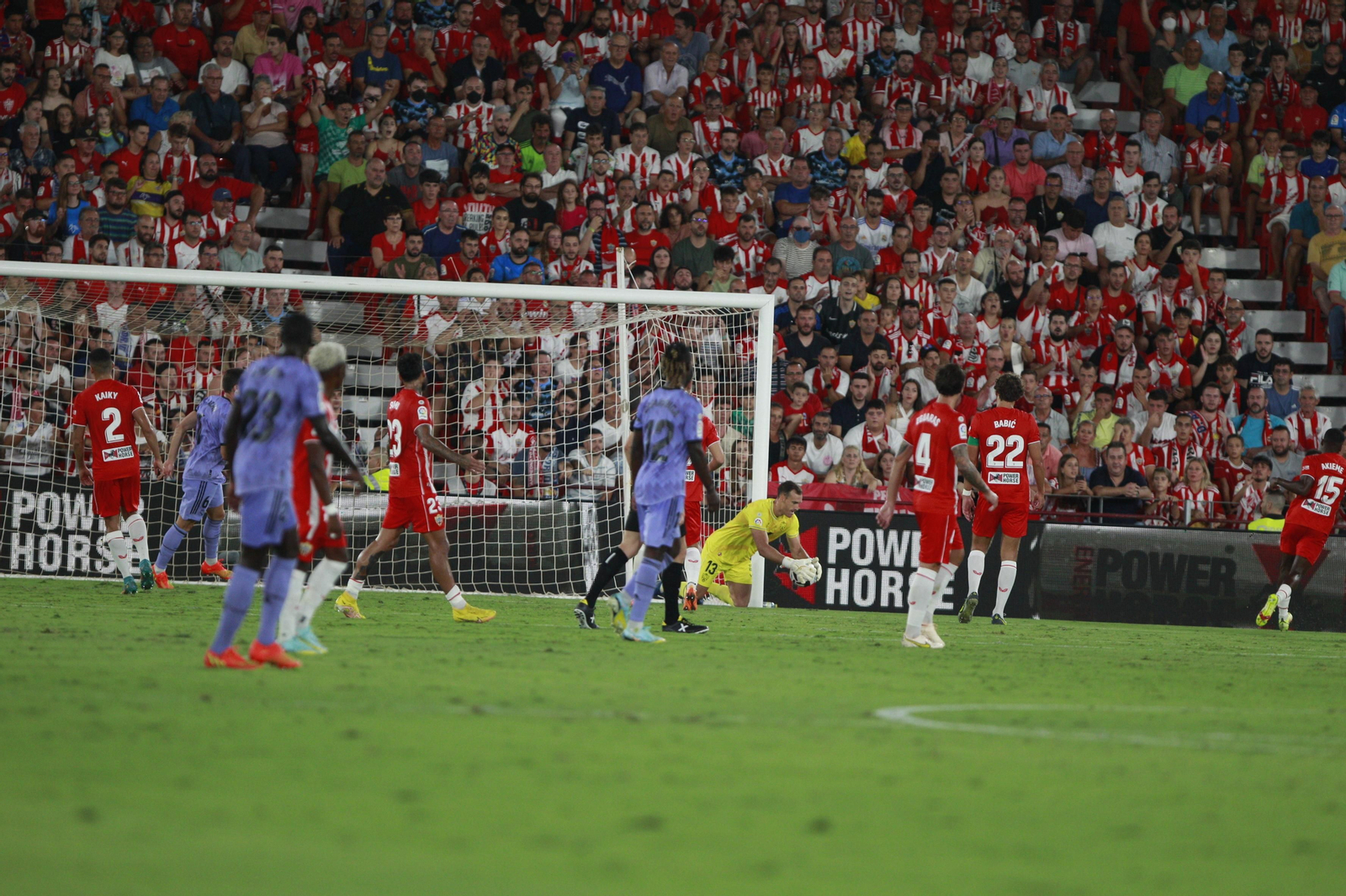 Imágenes del partido U.D. Almería-Real Madrid C.F. de la Liga Santander