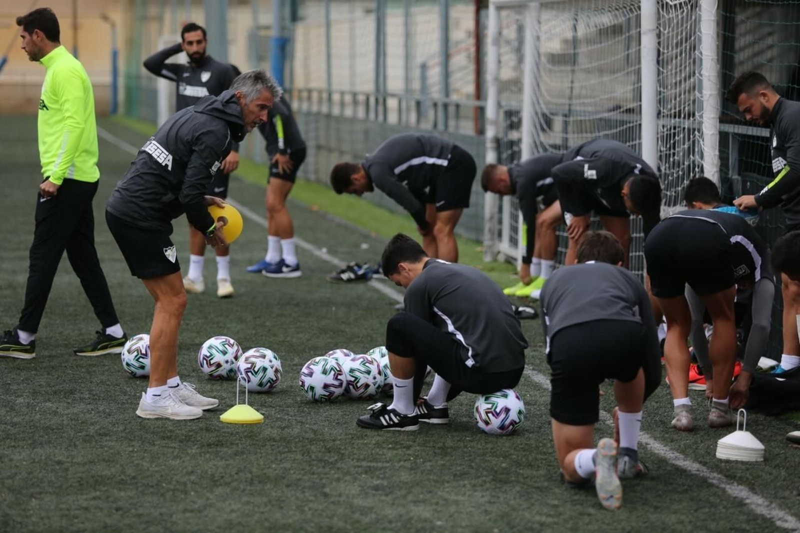 Las fotos del entrenamiento del Málaga en El Romeral