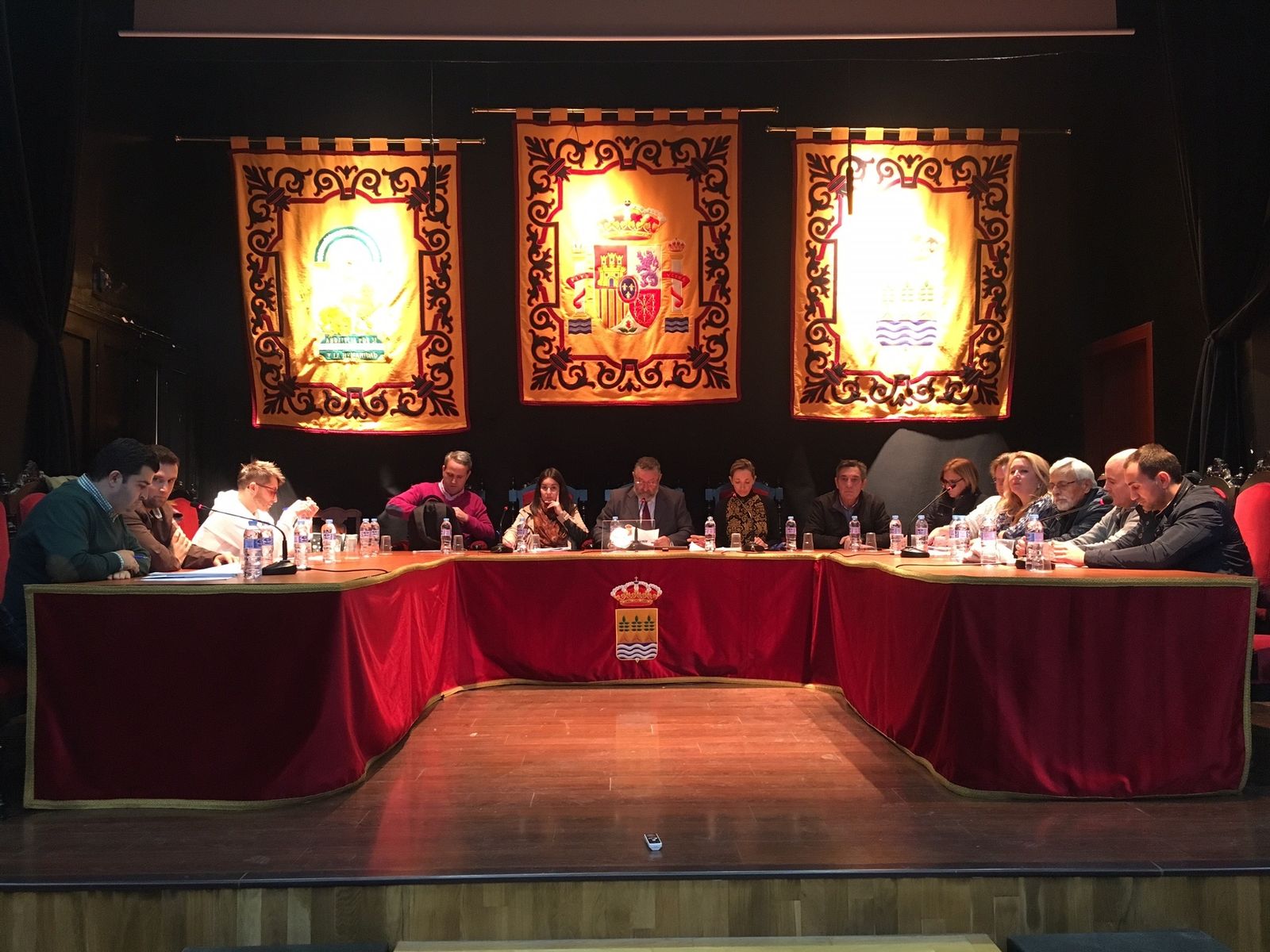 Imagen de archivo de una sesión plenaria del ayuntamiento de Albox.