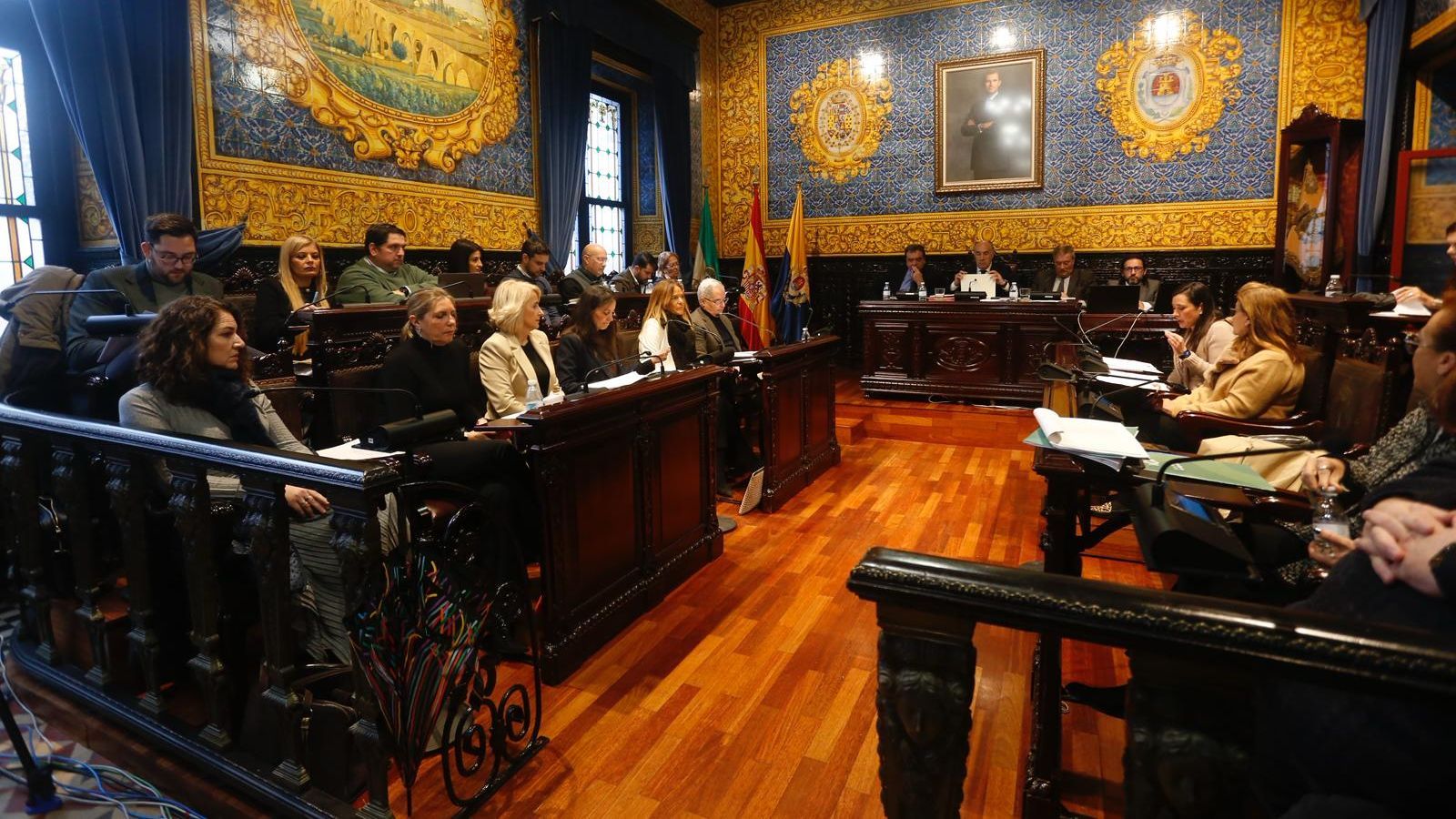 El Pleno municipal de Algeciras, este viernes.