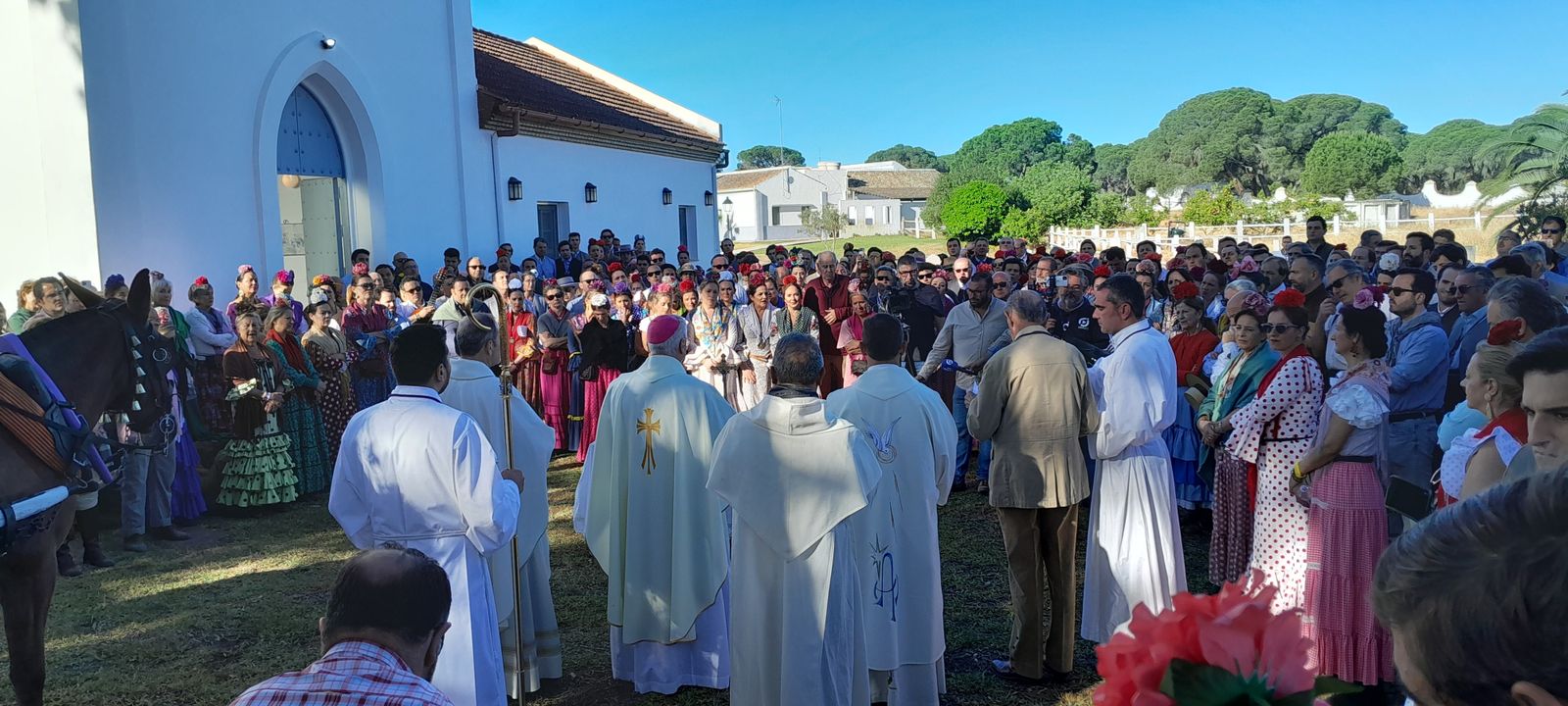 Imágenes de la Hermandad del Rocío de Jerez en el Coto