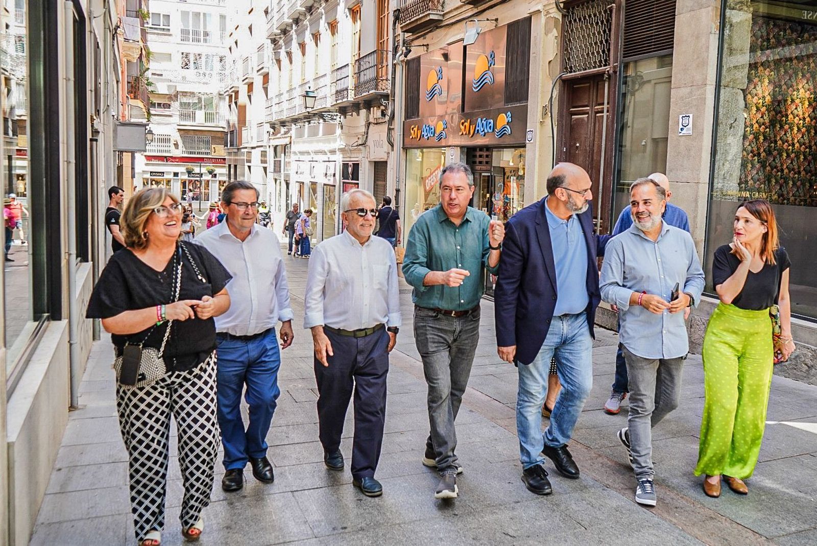 Visita del secretario general del PSOE-A Juan Espadas