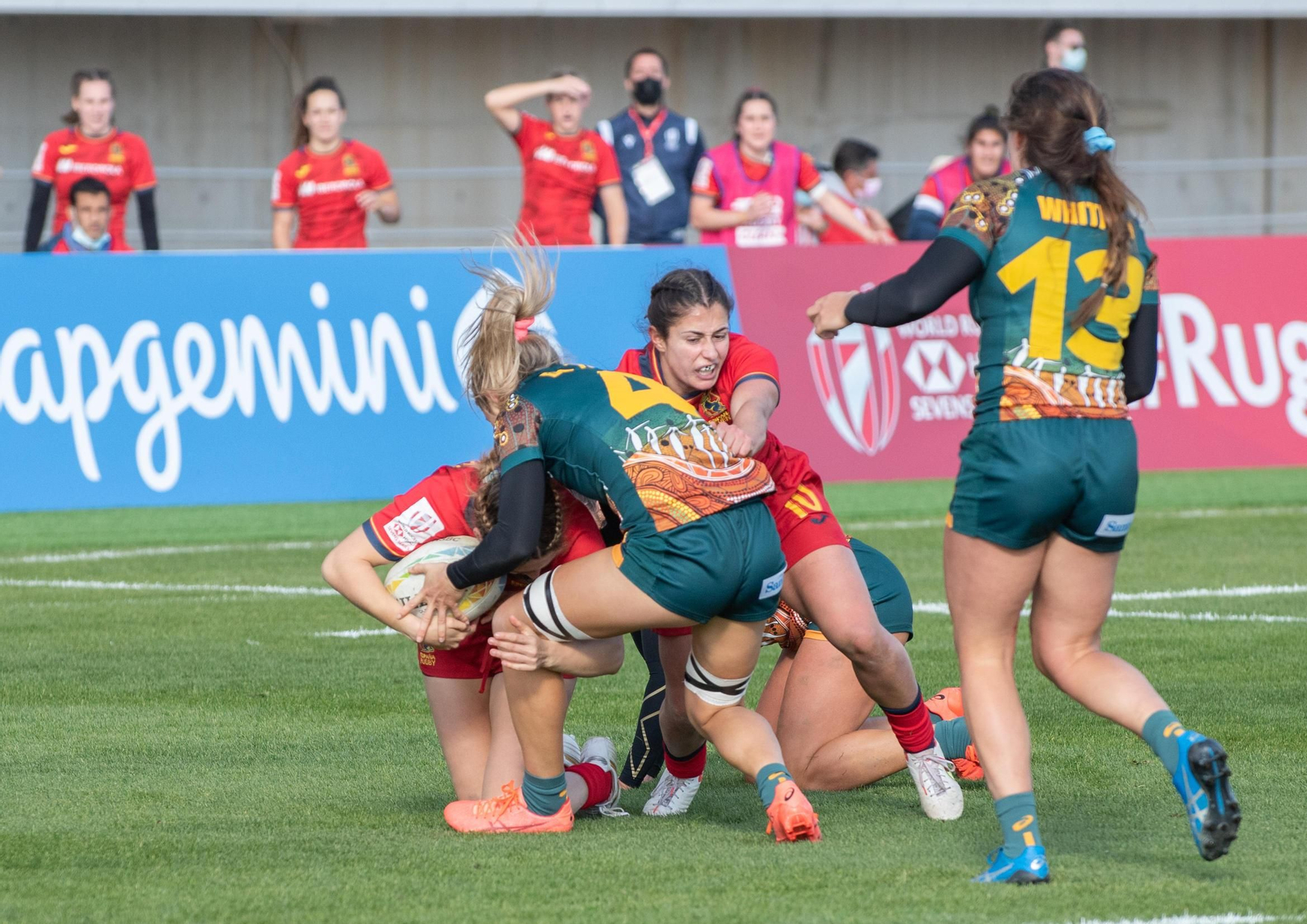En fotos, la segunda jornada de las HSBC World Rugby Sevens Series en Málaga