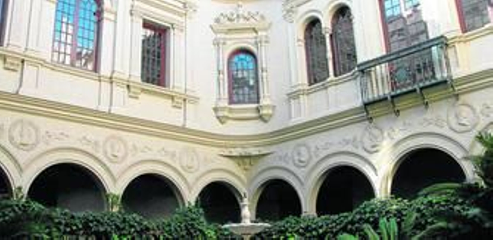 El claustro del Palacio de Monsalves, de estilo herreriano, será una pieza clave en la adaptación del espacio a los fines museísticos.