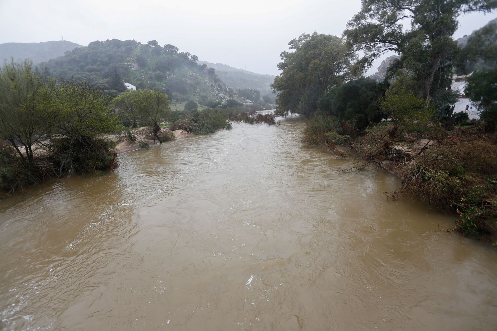 Fotos: La borrasca Joseph amenaza Jimena con la crecida del Hozgarganta