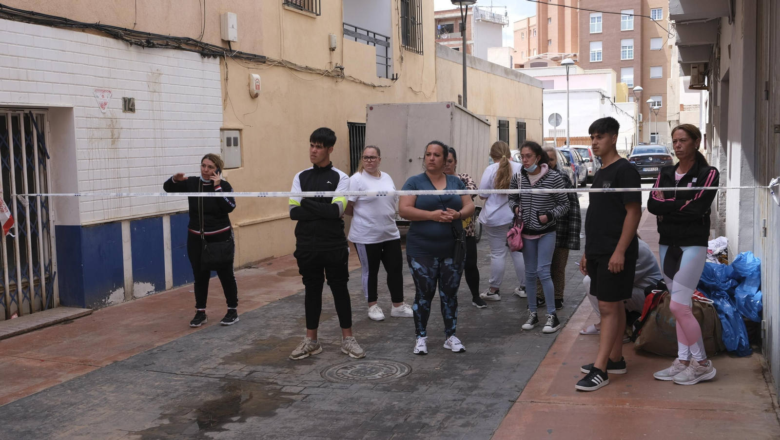 Imágenes de la vivienda con daños en el Tagarete. Almería