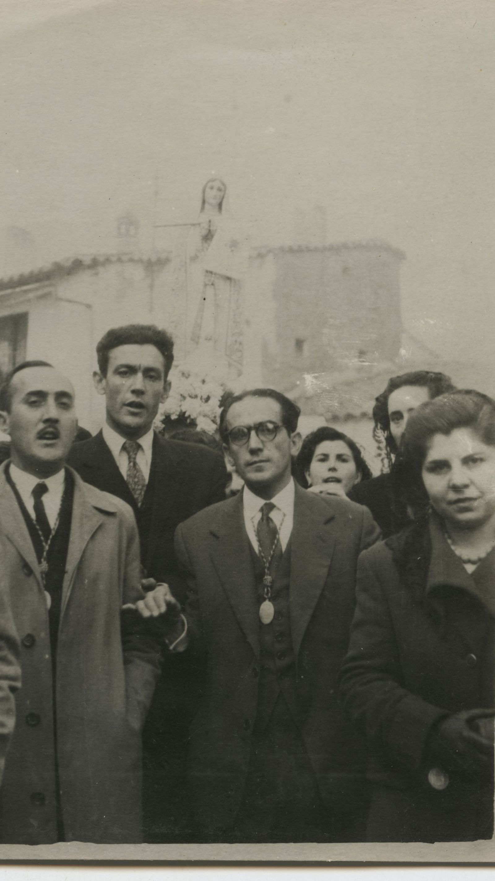 Llegada de la Virgen de Fátima a Fuenteheridos, Colección de Eduardo del Valle, 22 de enero de 1951.