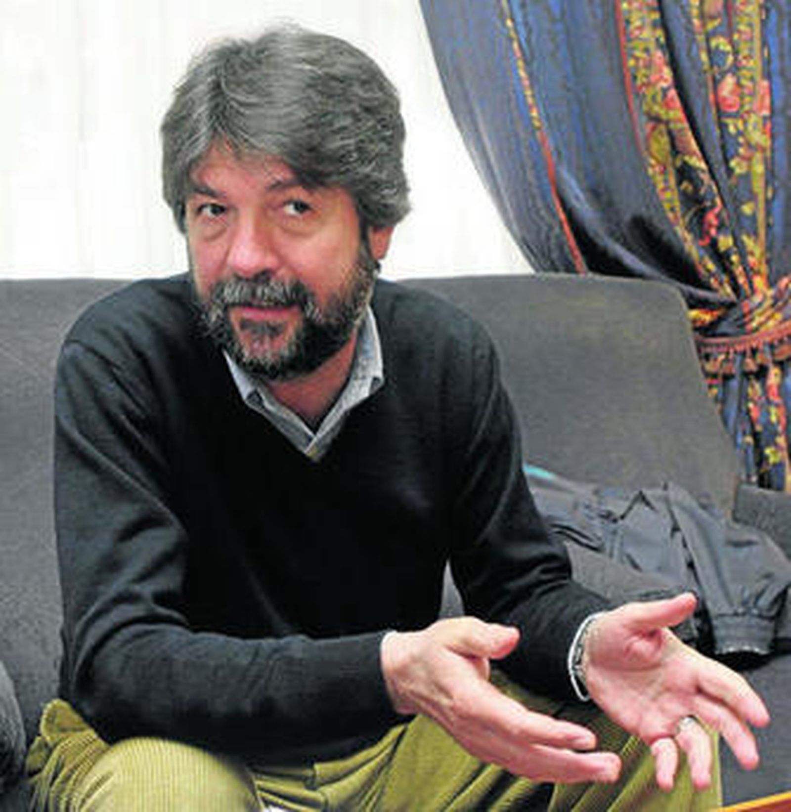 José Daniel M. Serrallé, fotografiado en el hotel Inglaterra el Viernes de Dolores.