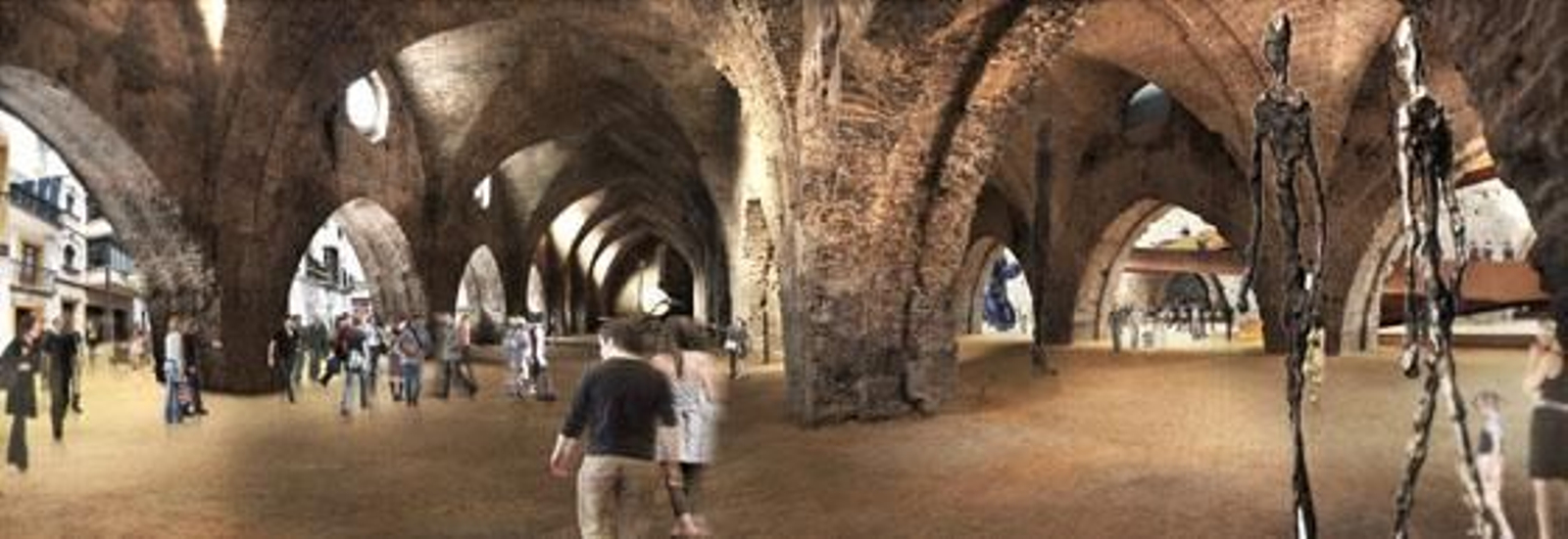 Imagen virtual de la entrada al recinto. / La Caixa