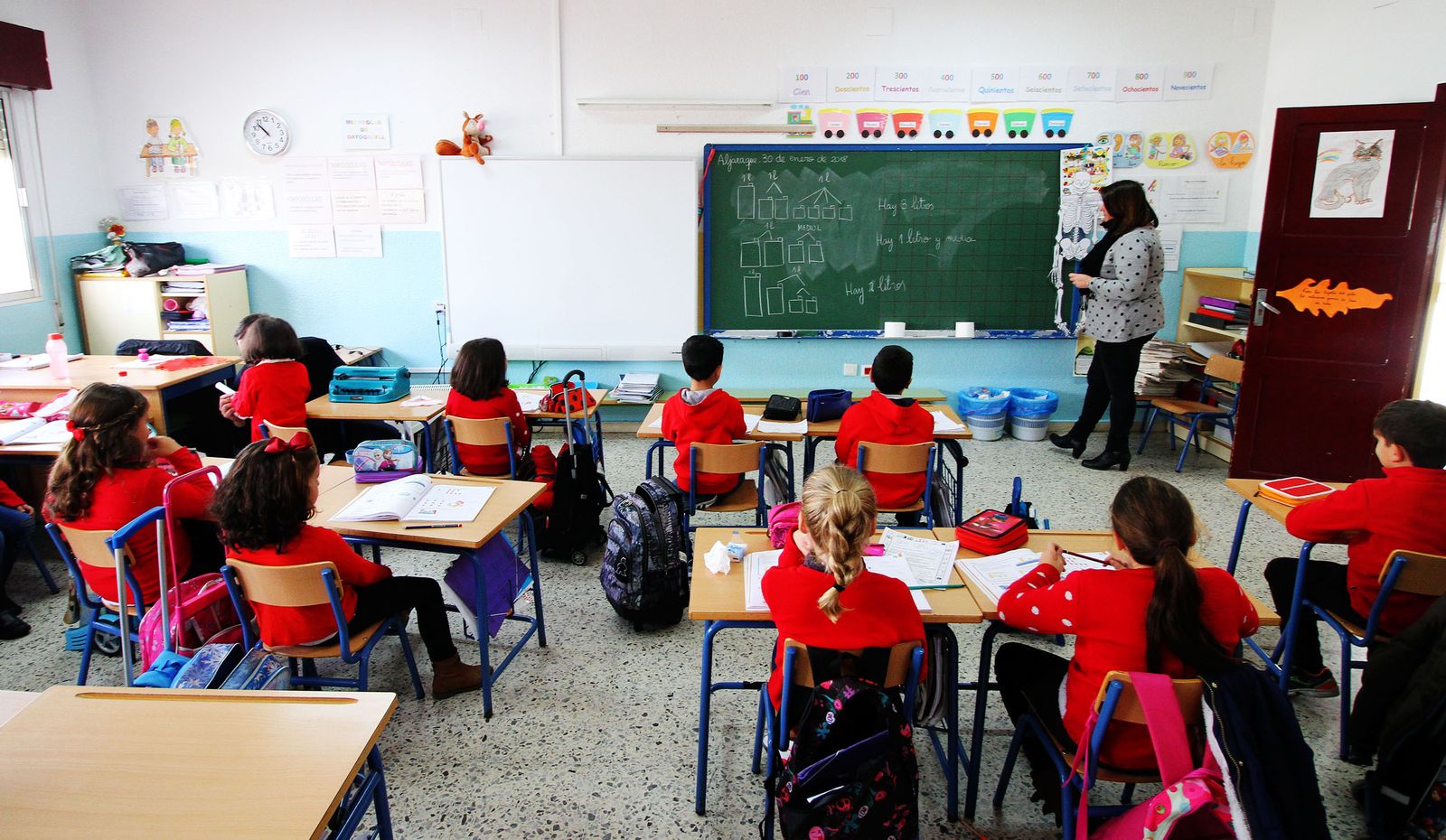 Aula de un centro educativo de Aljaraque.