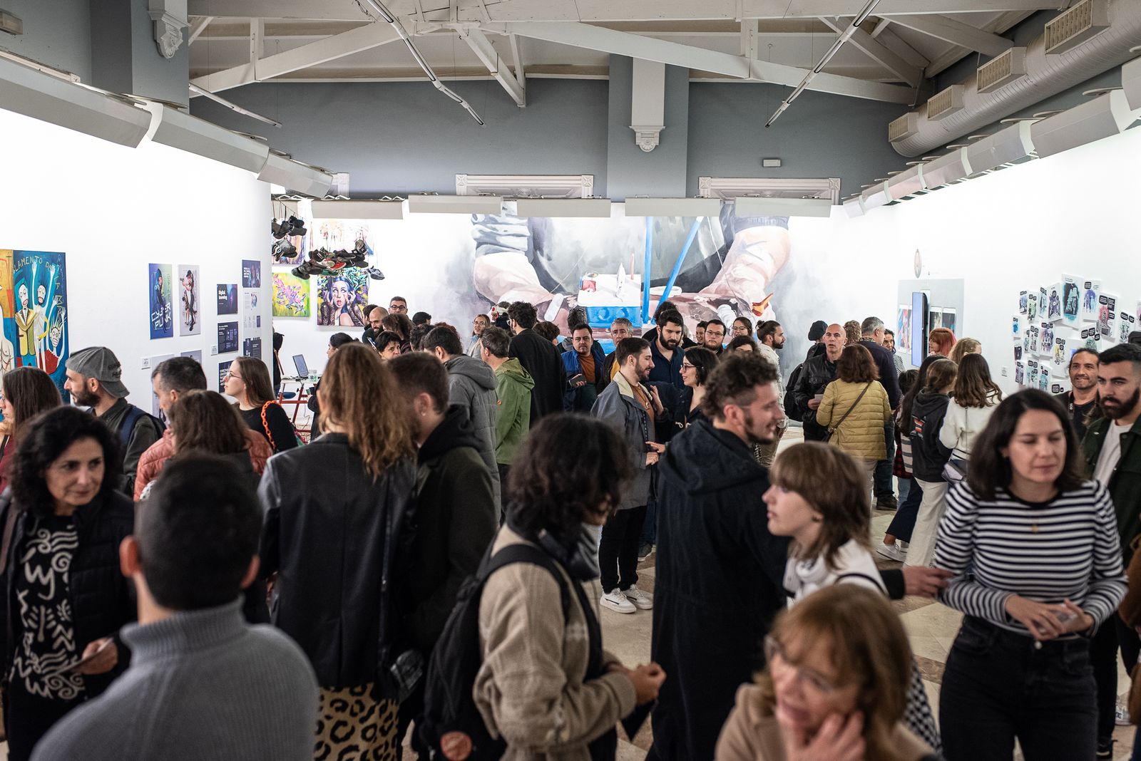 Imágenes de la inauguración de la muestra de Grafistas Onubenses
