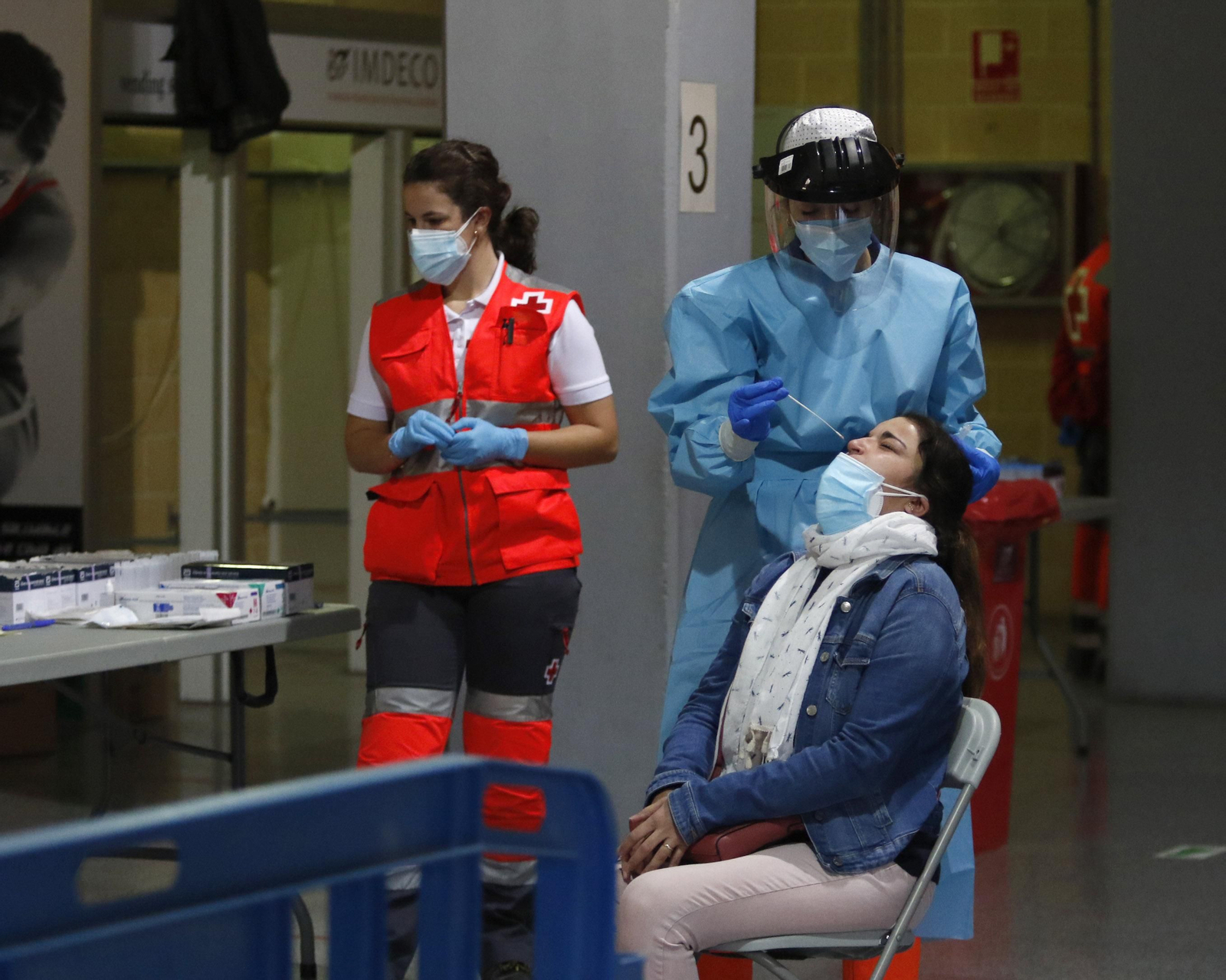 Las fotos del cribado en Vista Alegre