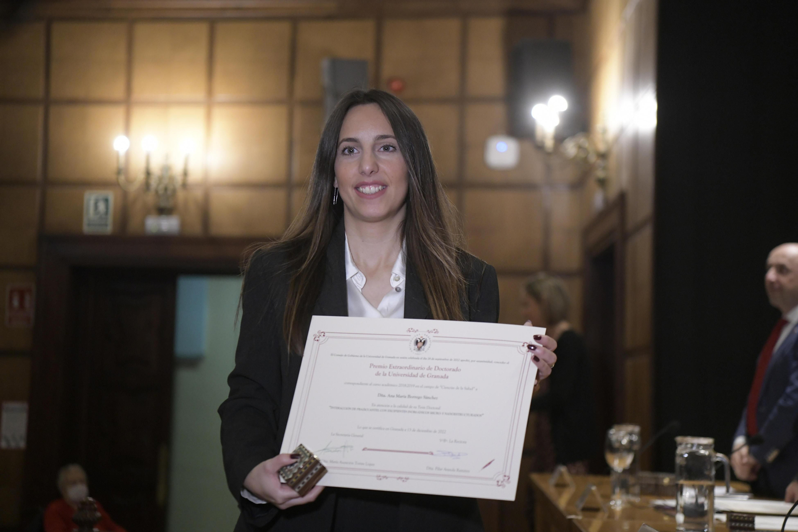La UGR entrega los Premios Extraordinarios de Doctorado correspondientes al curso 2018/2019
