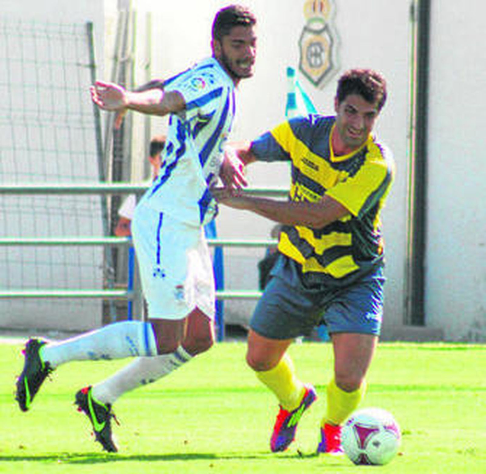El recreativista Borja, en el encuentro disputado ante el Conil.