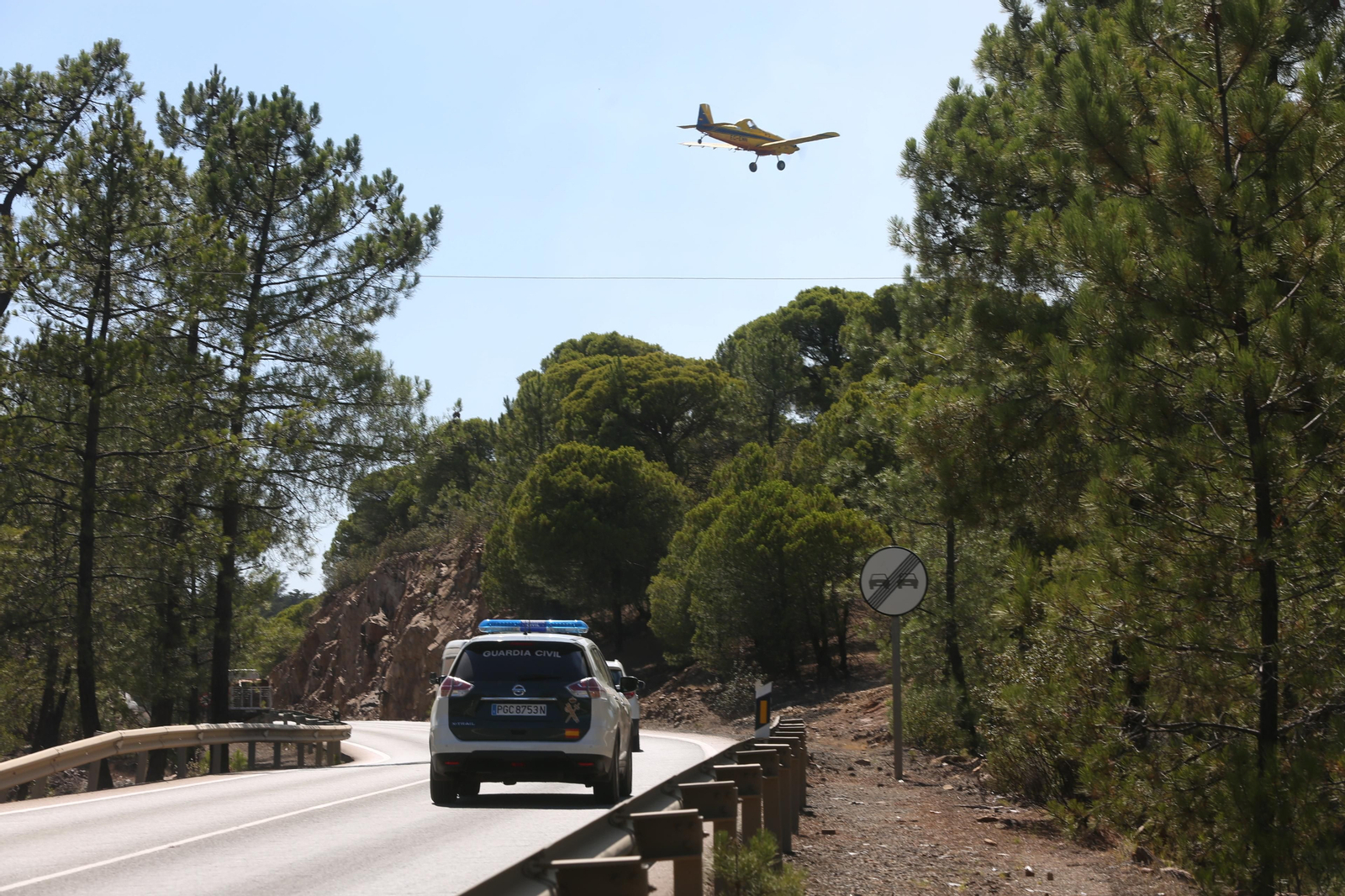 El incendio de Riotinto en imágenes