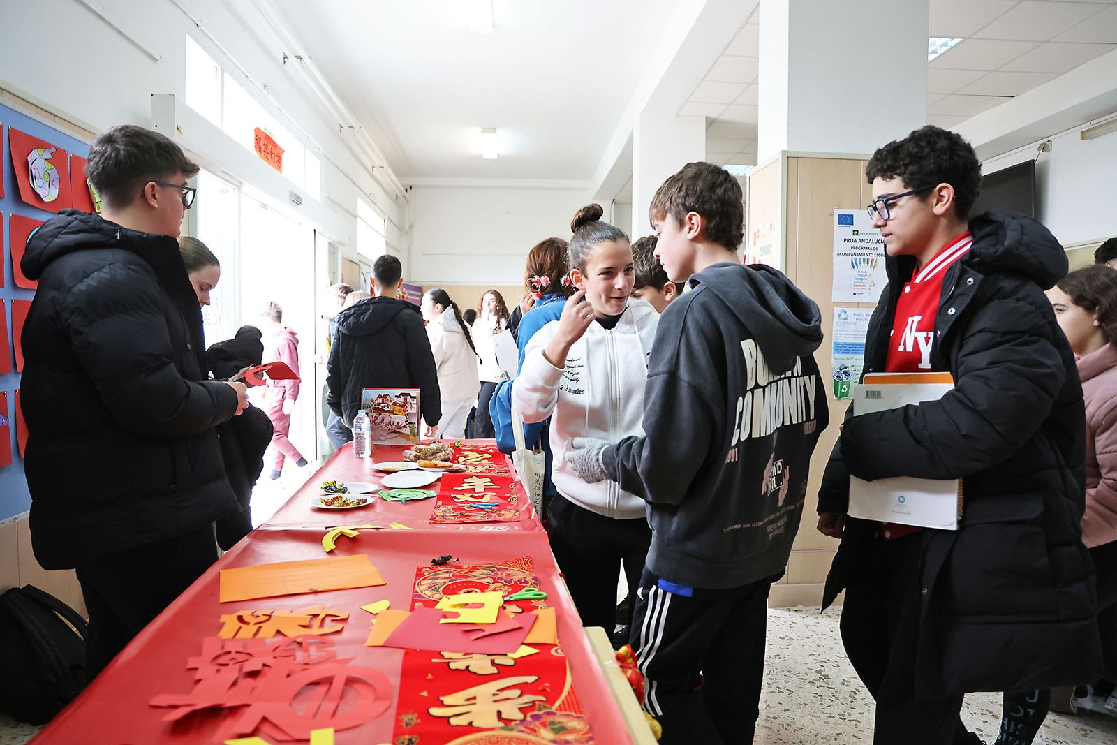Imágenes de la celebración del Año Nuevo Chino de los alumnos del IES Diego de Guzmán y Quesada (el antiguo Femenino)