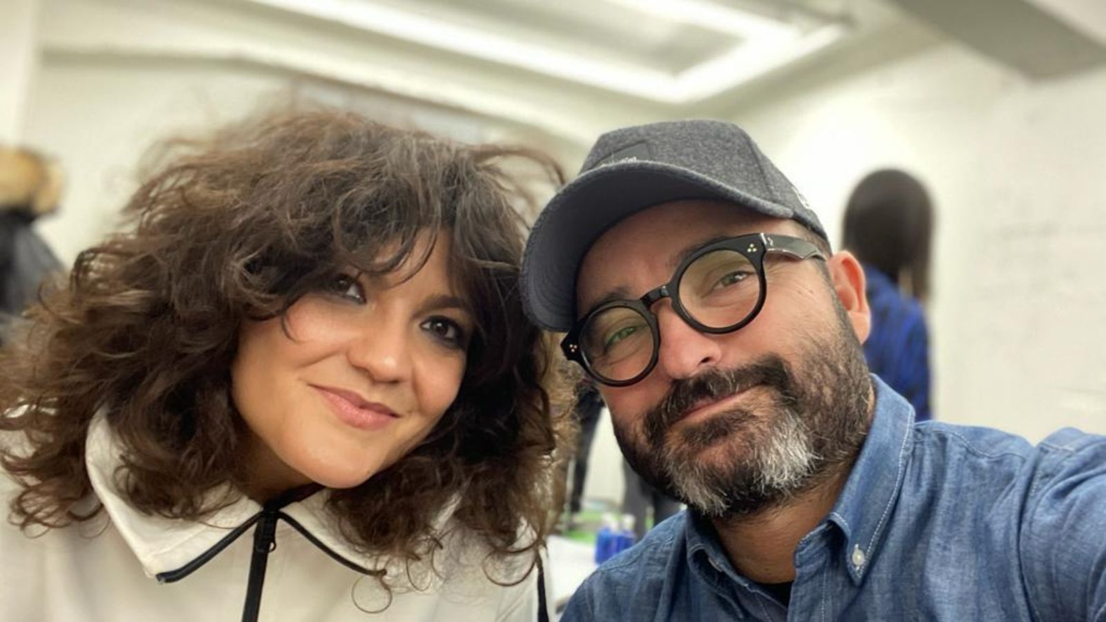 Javier Calleja junto a su pareja Alicia.