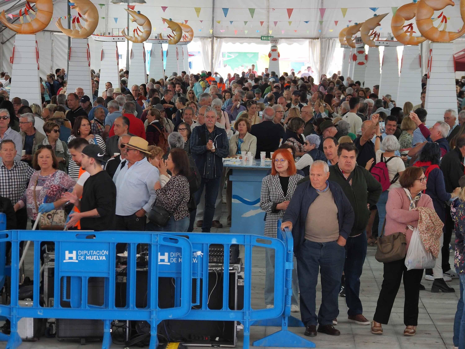 Las mejores fotografías del primer día de la Feria de la Gamba de Punta Umbría