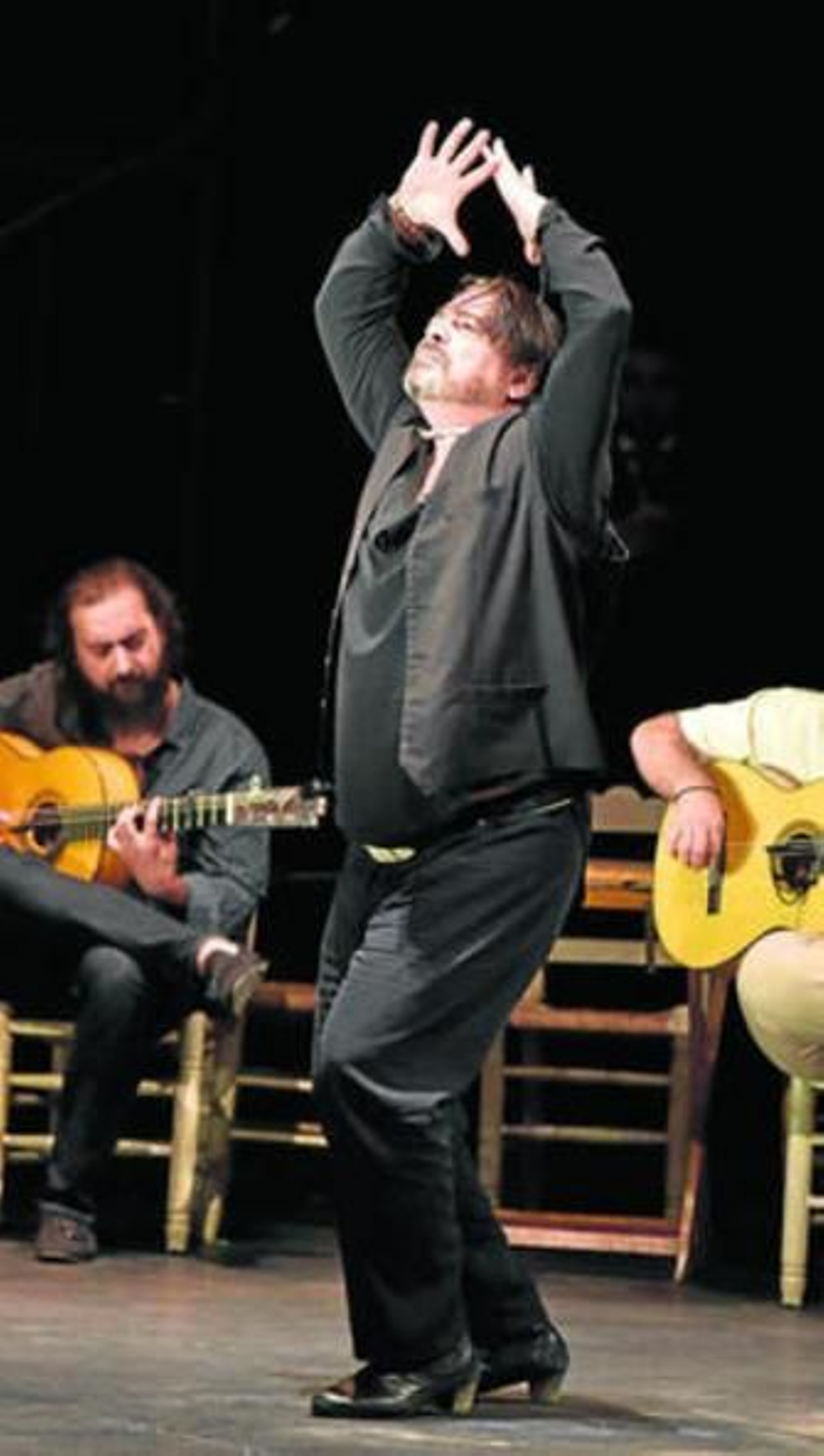 Antonio Canales, anoche durante su actuación en el Lope de Vega.