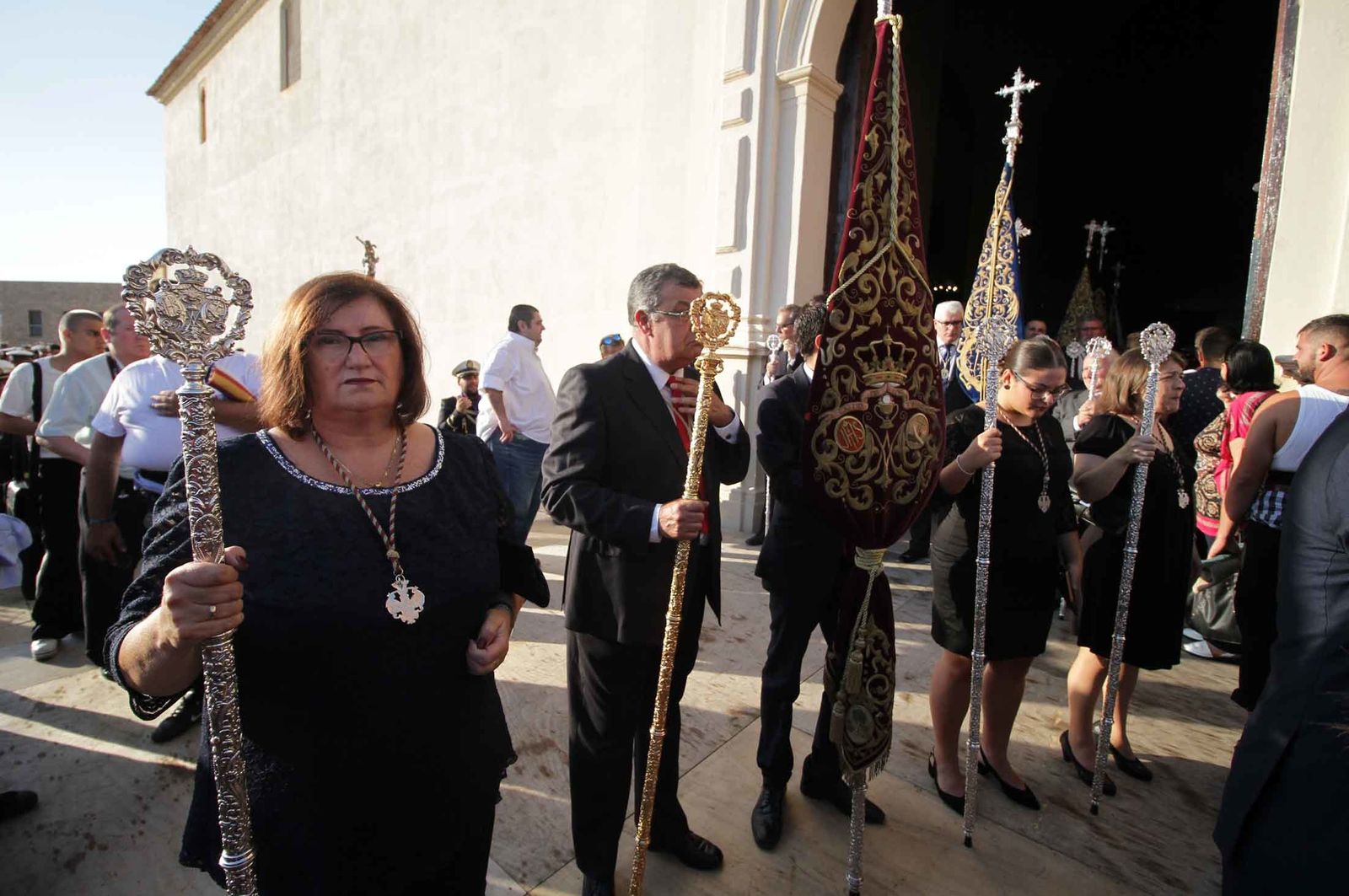 Imágenes del Señor de Pasión en la procesión del centenario de la hermandad