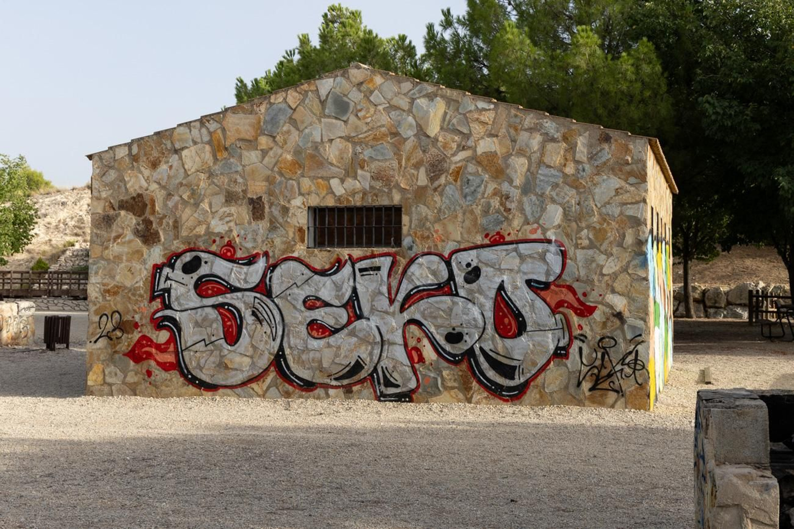 Estado de abandono del parque del Cerro de las Canteras