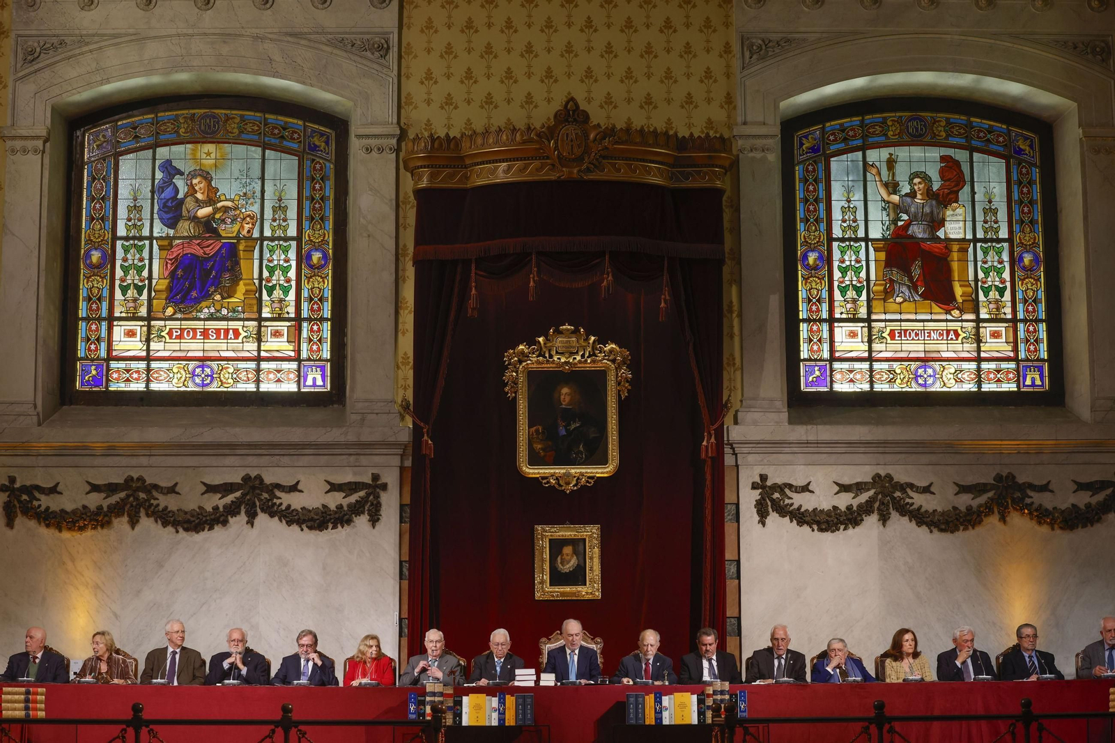 Imagen de archivo de un pleno de la RAE, celebrado el año pasado.