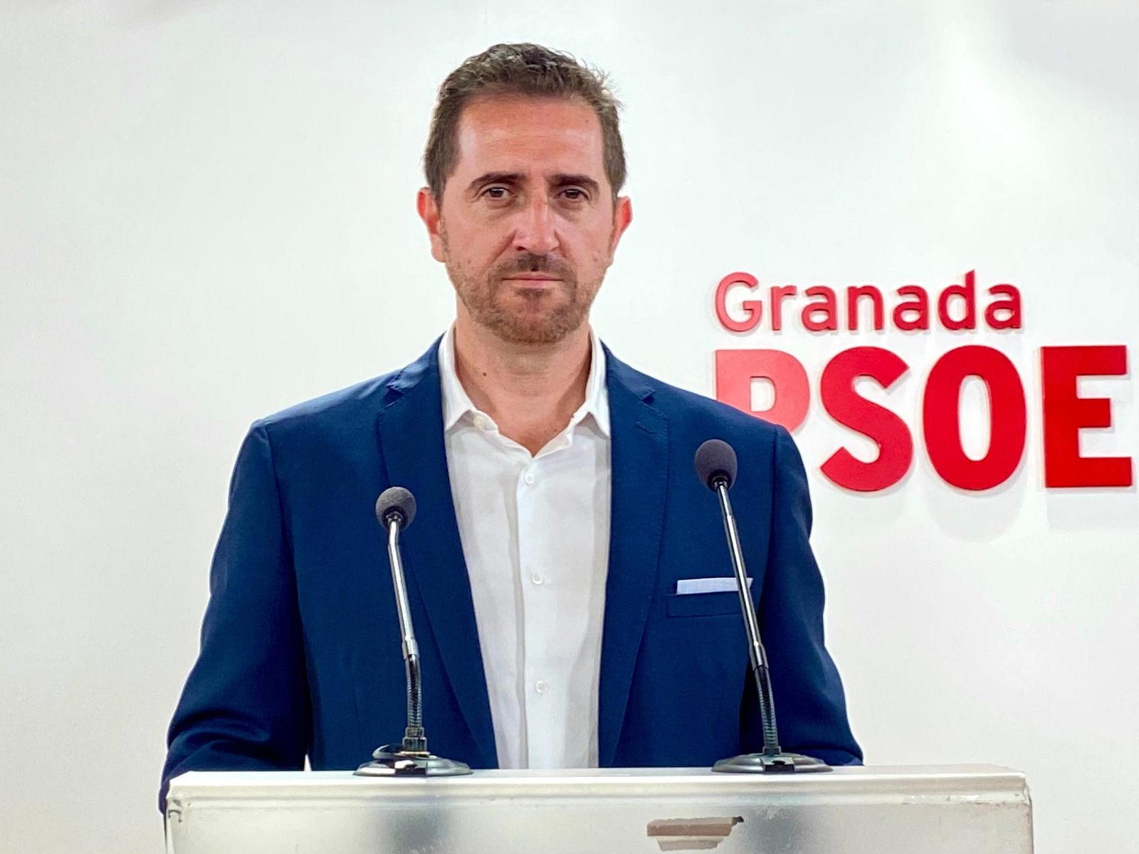 El diputado provincial Juan Francisco Torregrosa en una rueda de prensa