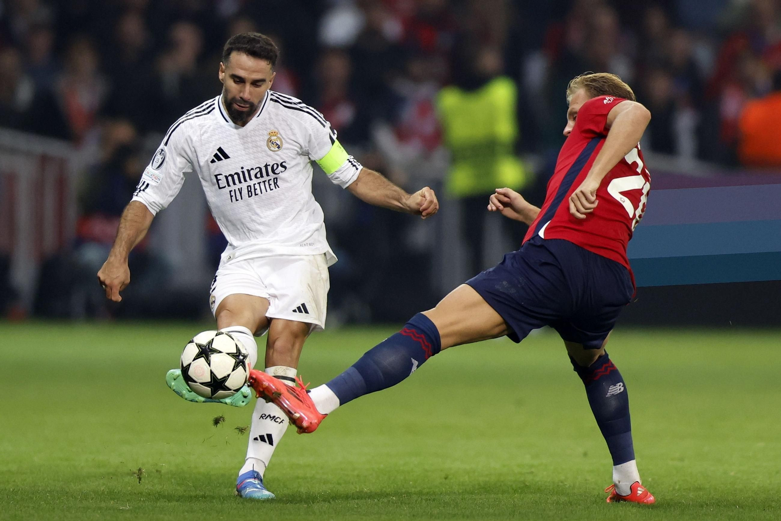 El Lille-Real Madrid, en fotos