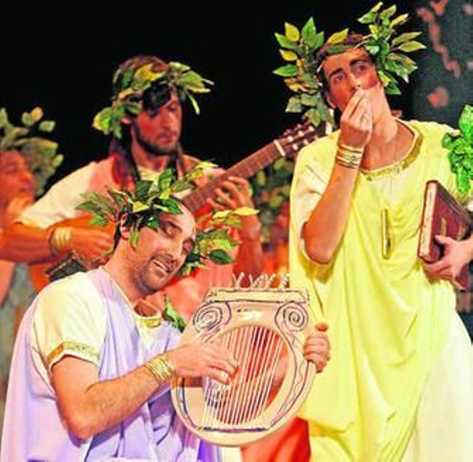 Un momento de la actuación de Los Malpensaos.