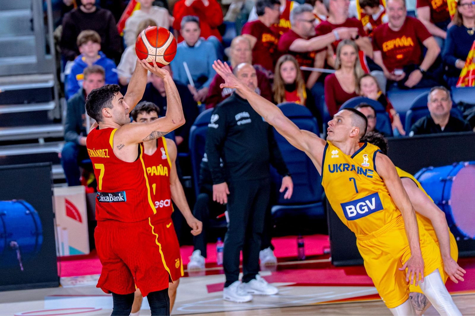 Las mejores fotos del España-Ucrania de baloncesto