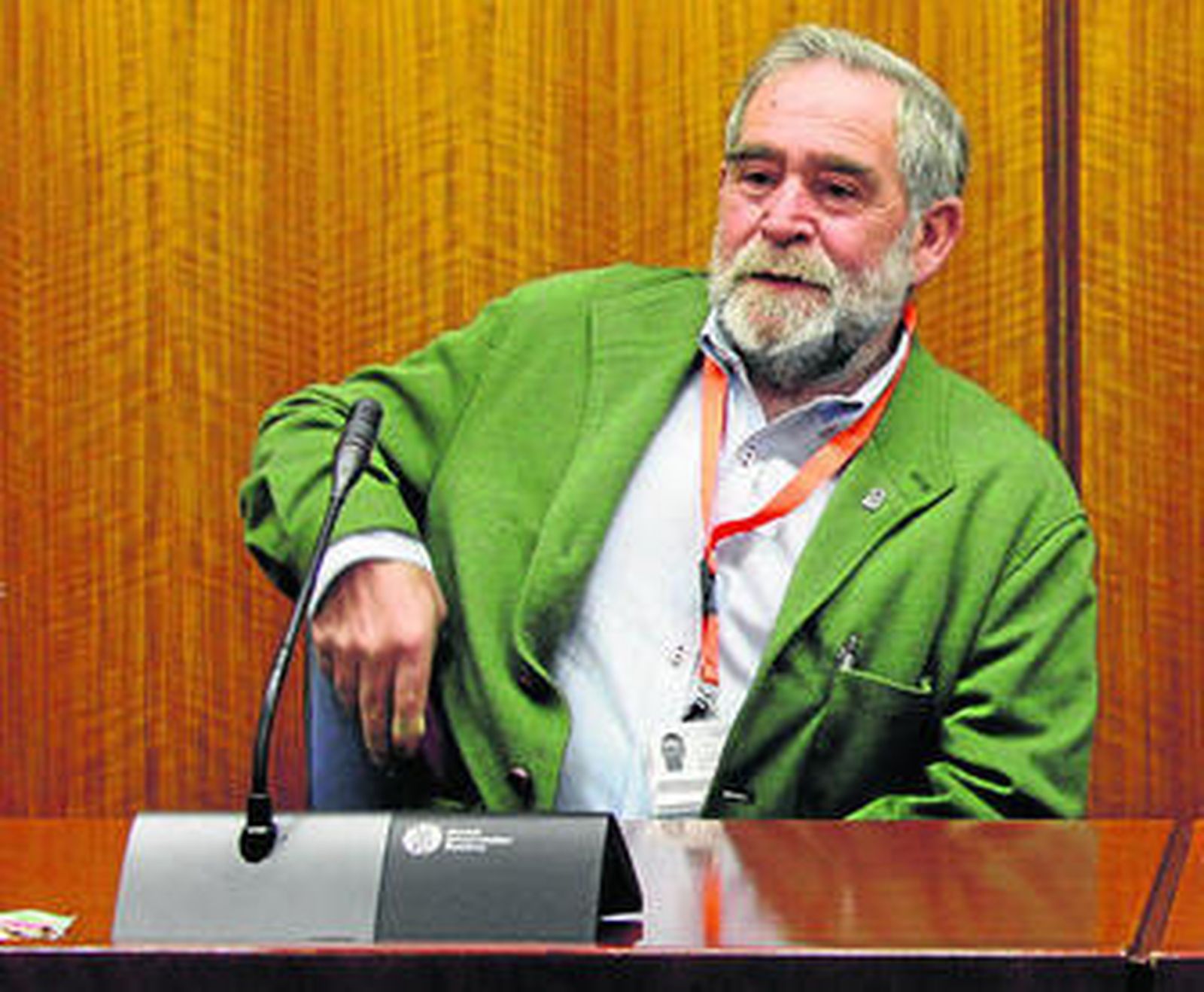 José Ángel Gil Flores, durante su comparecencia de ayer en la Comisión de Investigación del Parlamento.