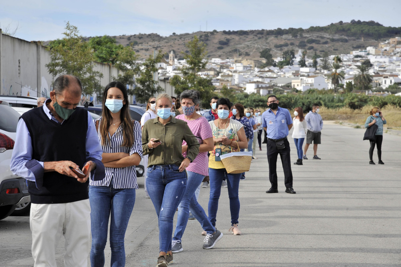 Imágenes de las pruebas de coronavirus en Bornos