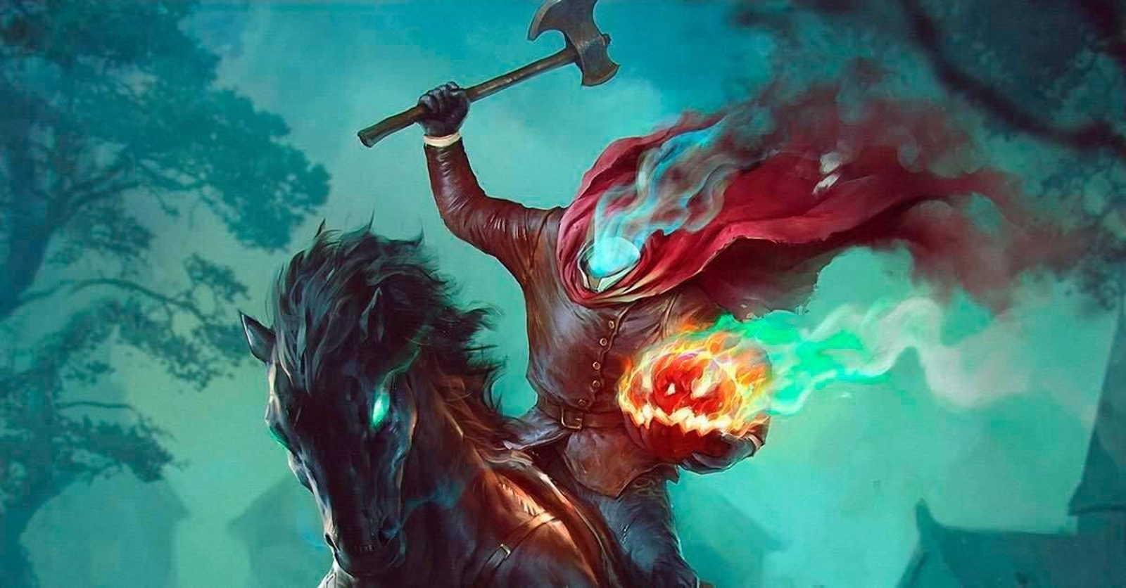 El Velludo, leyenda granadina de un caballo sin cabeza, parece ser uno de los precedentes de el gran relato de La leyenda de Sleepy Hollow