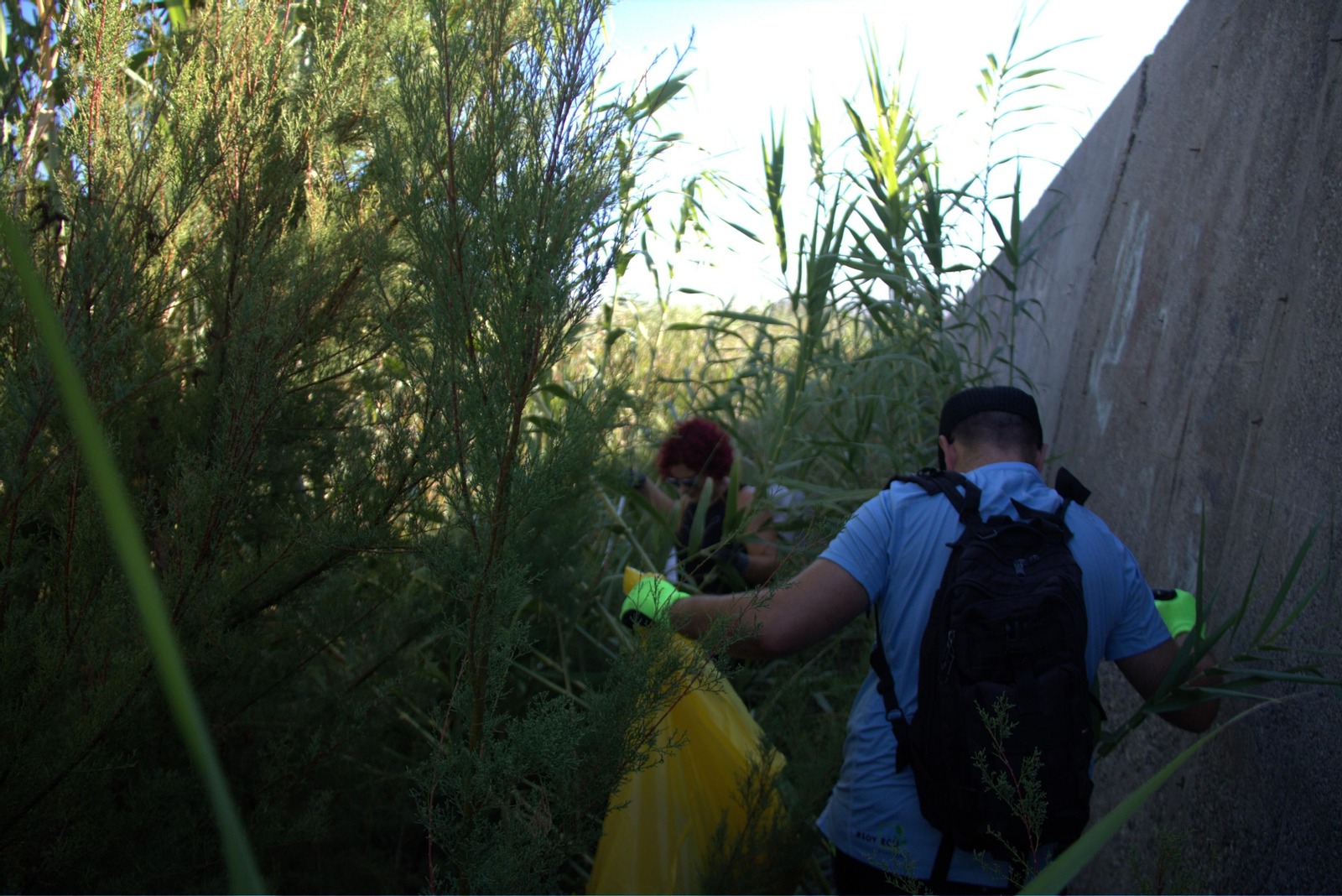Así ha sido la jornada de limpieza de la desembocadura del río Guadalfeo en Salobreña