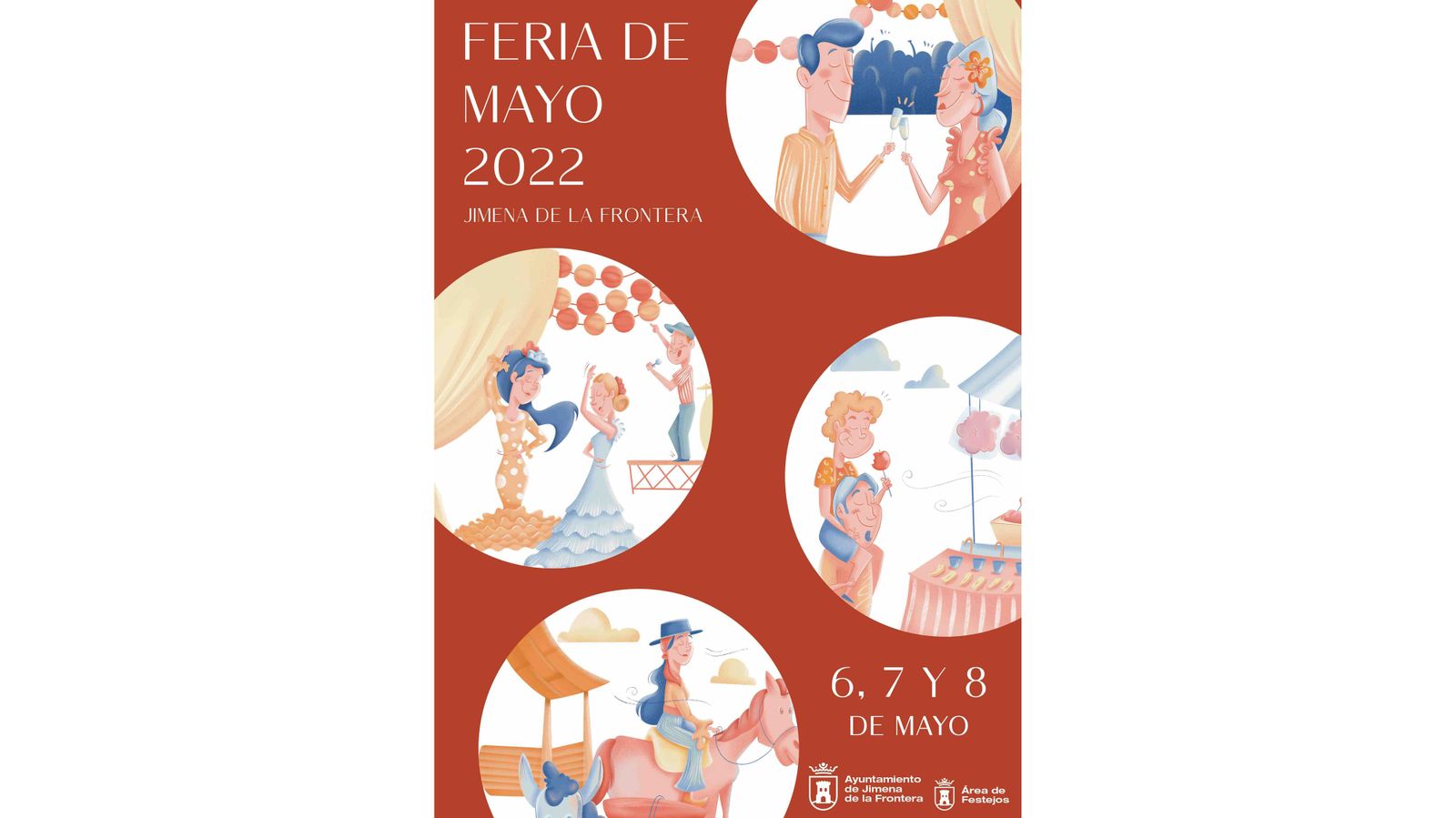 El cartel de la Feria de mayo de Jimena de 2022.