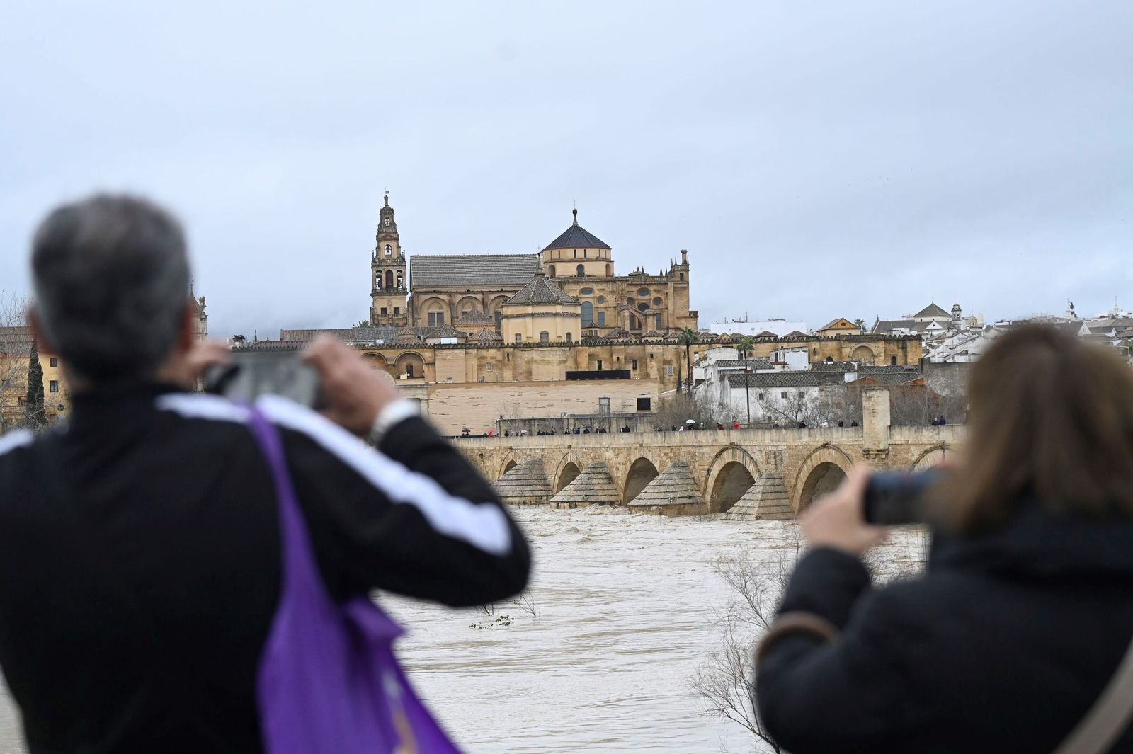 La impresionante crecida del río Guadalquivir: se acerca a los 6 metros a su paso por Córdoba