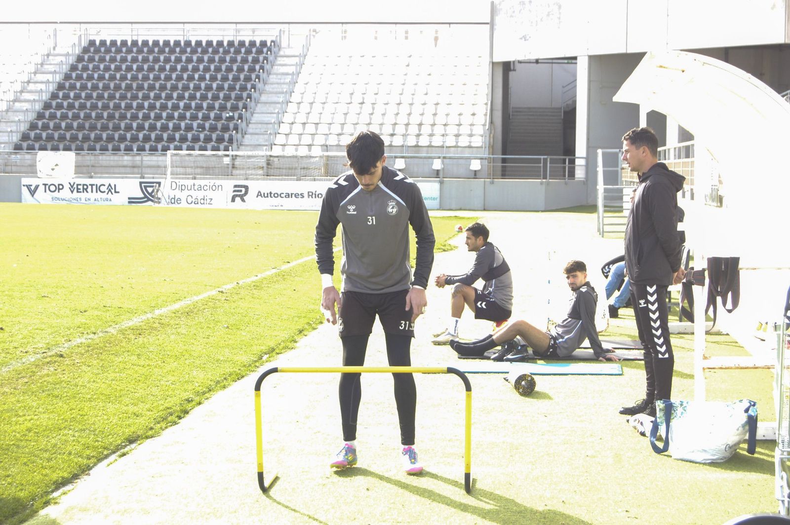 Las fotos del primer entrenamiento de David Muñoz con la Balona