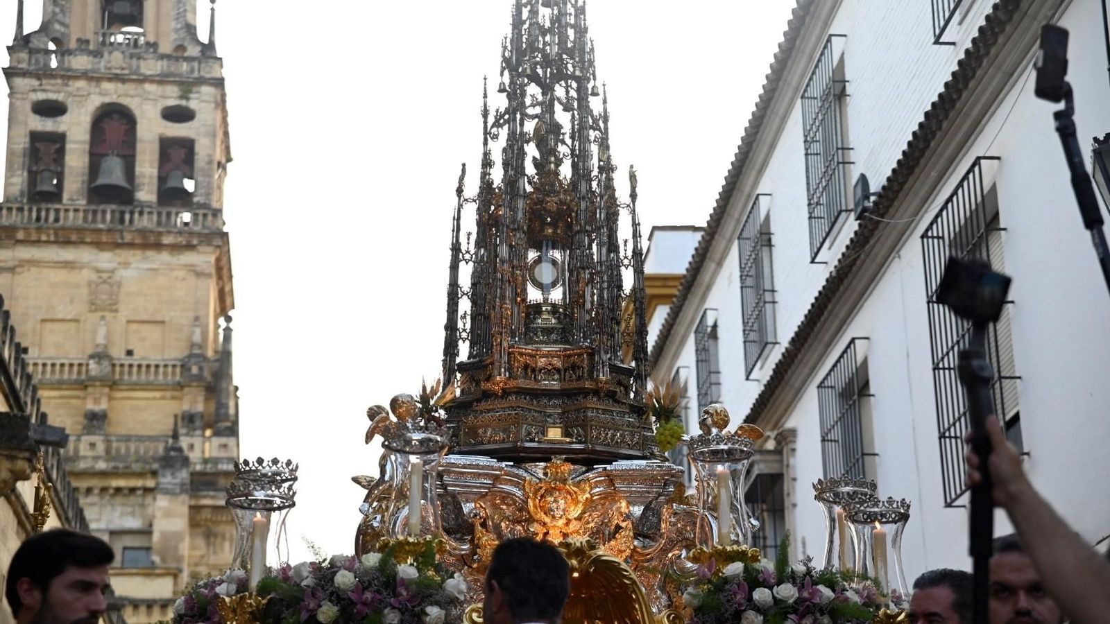 La Custodia de Arfe, durante la procesión del año pasado. La Custodia de Arfe, durante la procesión del año pasado.